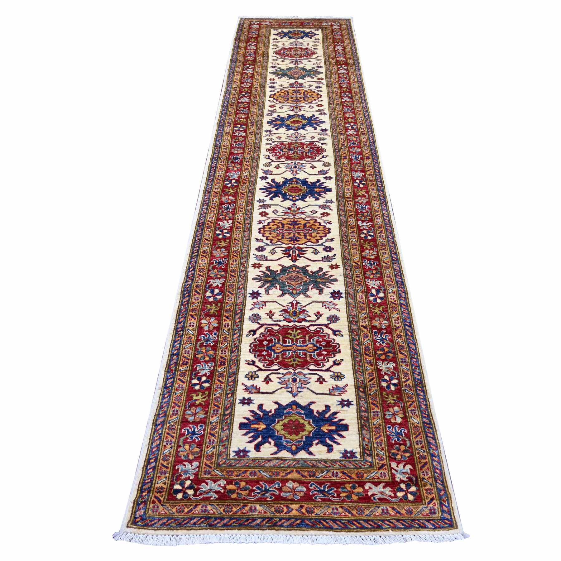 Tribal-Geometric-Hand-Knotted-Rug-112830