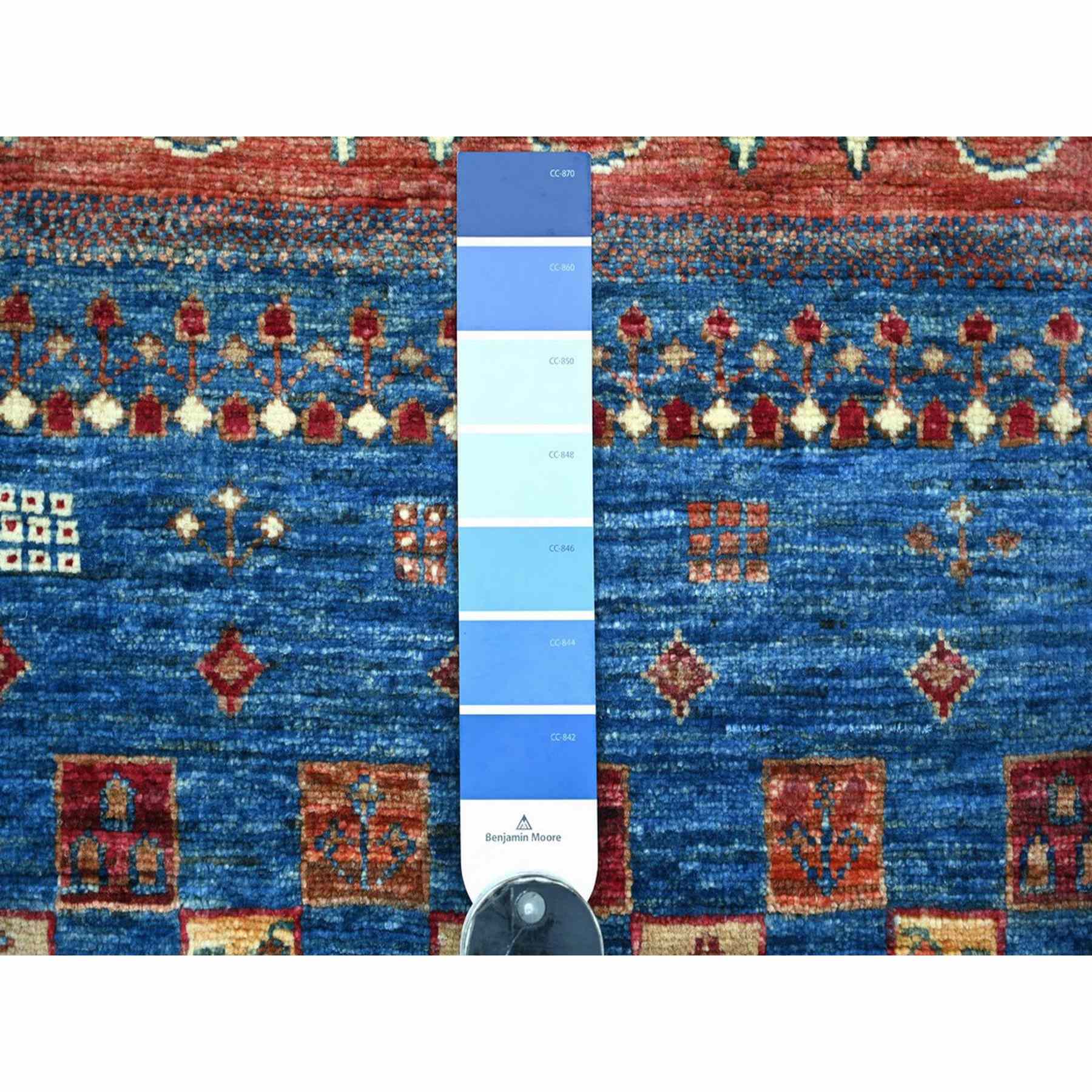 Tribal-Geometric-Hand-Knotted-Rug-112835