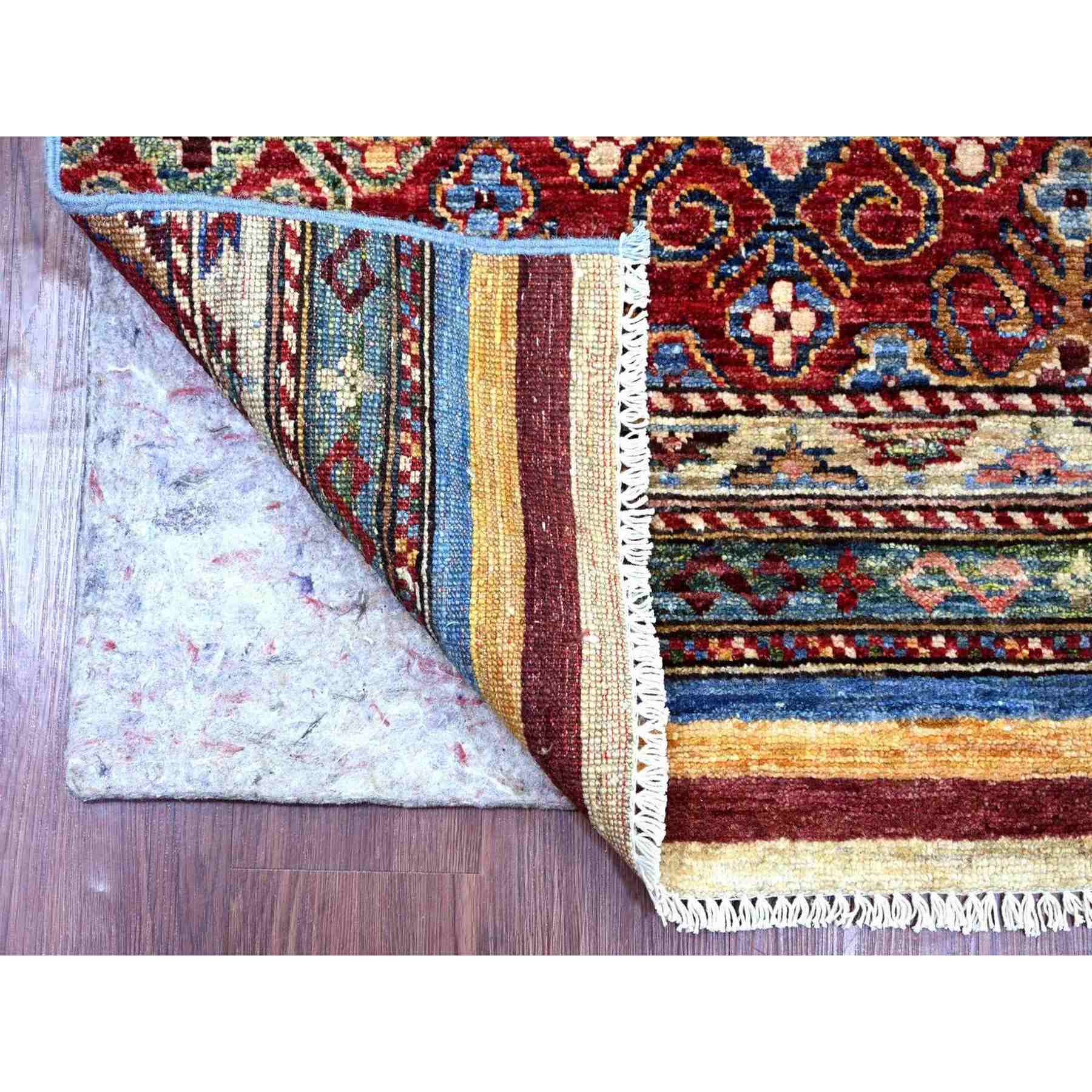 Tribal-Geometric-Hand-Knotted-Rug-112840