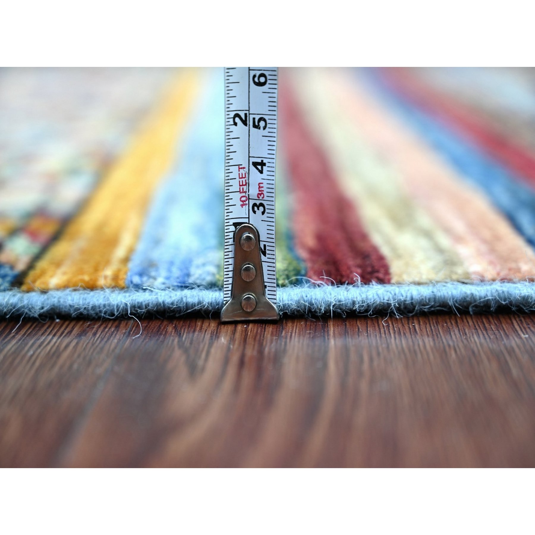 Tribal-Geometric-Hand-Knotted-Rug-112840