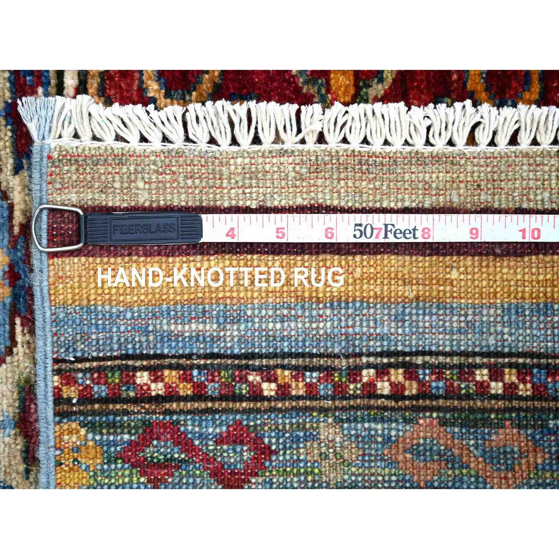Tribal-Geometric-Hand-Knotted-Rug-112840