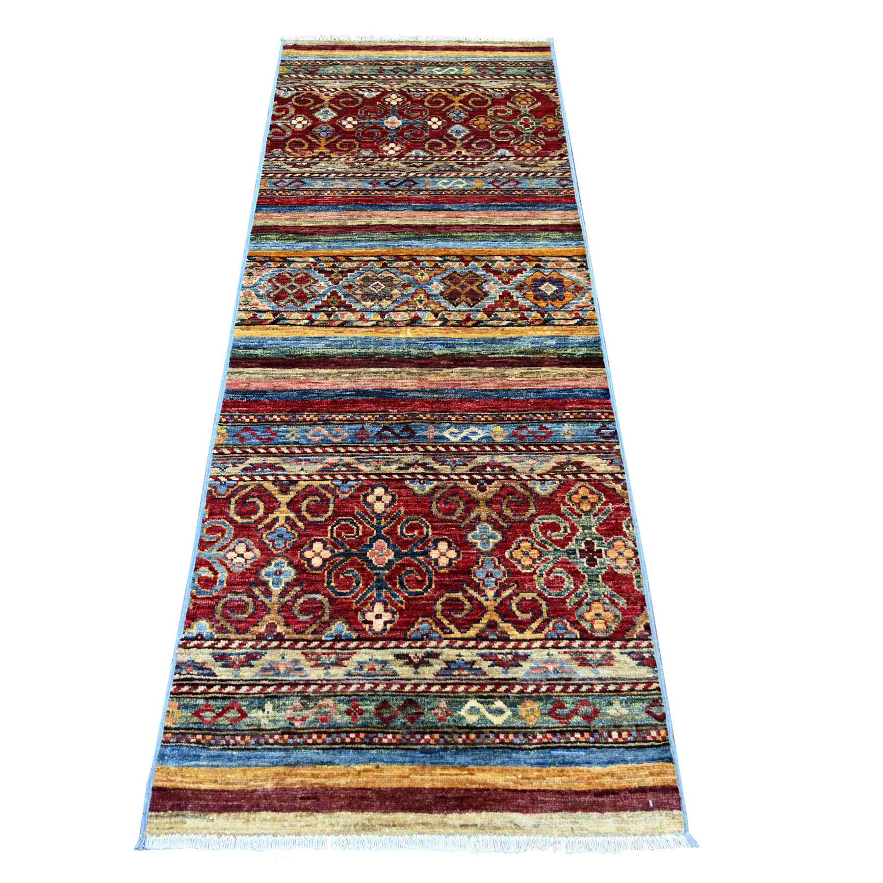 Tribal-Geometric-Hand-Knotted-Rug-112860