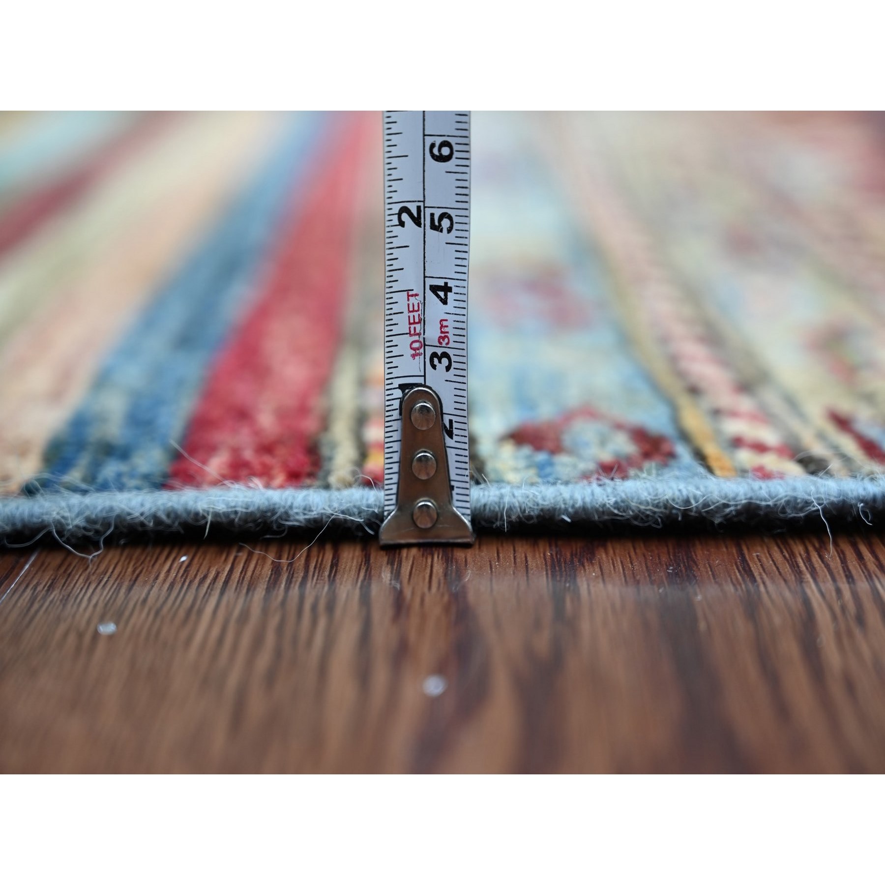 Tribal-Geometric-Hand-Knotted-Rug-112860