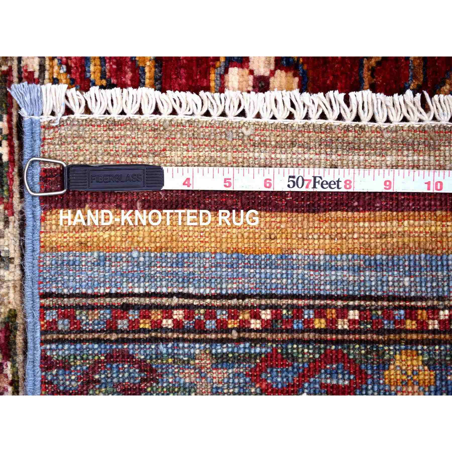 Tribal-Geometric-Hand-Knotted-Rug-112860