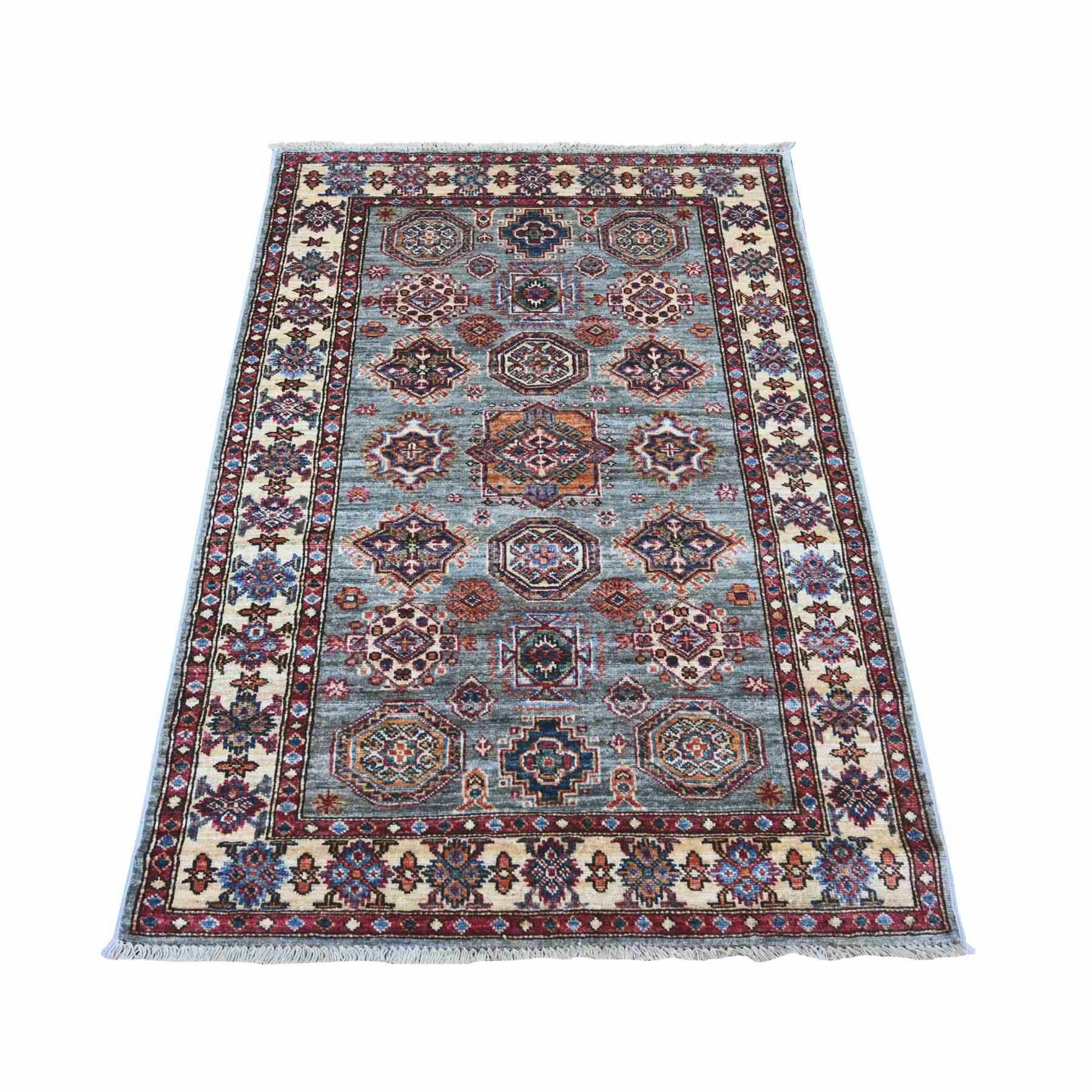 Tribal-Geometric-Hand-Knotted-Rug-112875