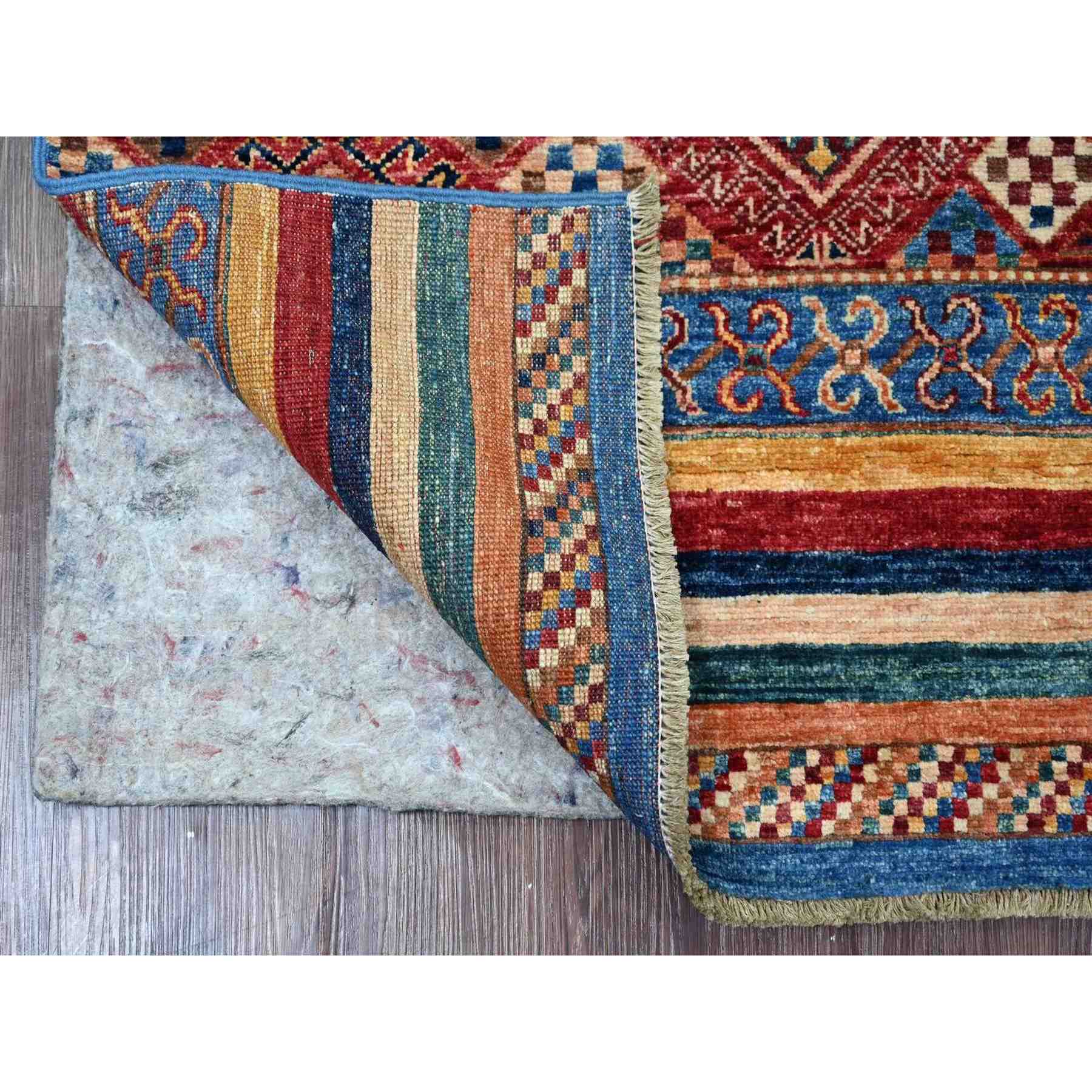 Tribal-Geometric-Hand-Knotted-Rug-112885