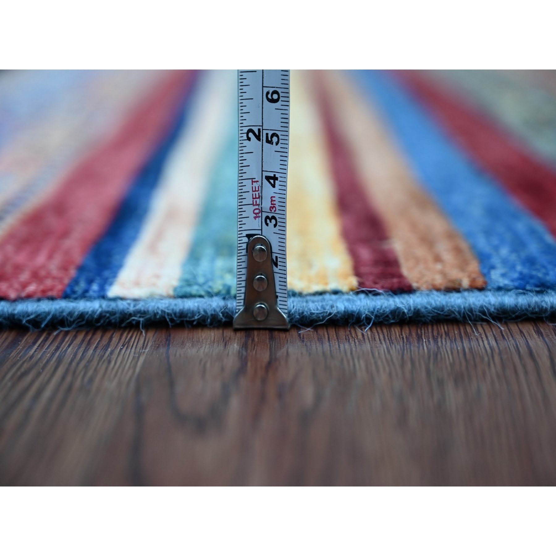 Tribal-Geometric-Hand-Knotted-Rug-112885