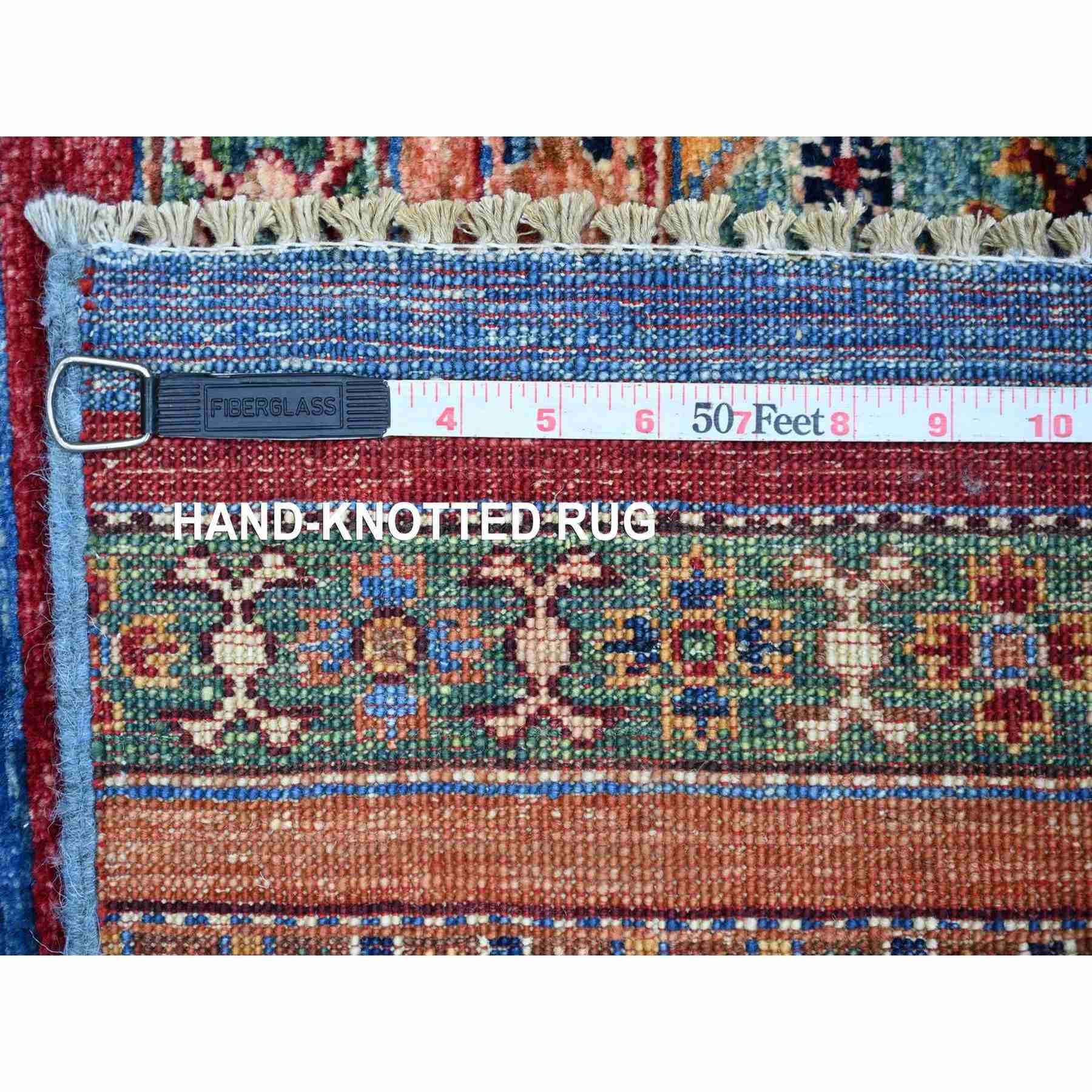 Tribal-Geometric-Hand-Knotted-Rug-112885