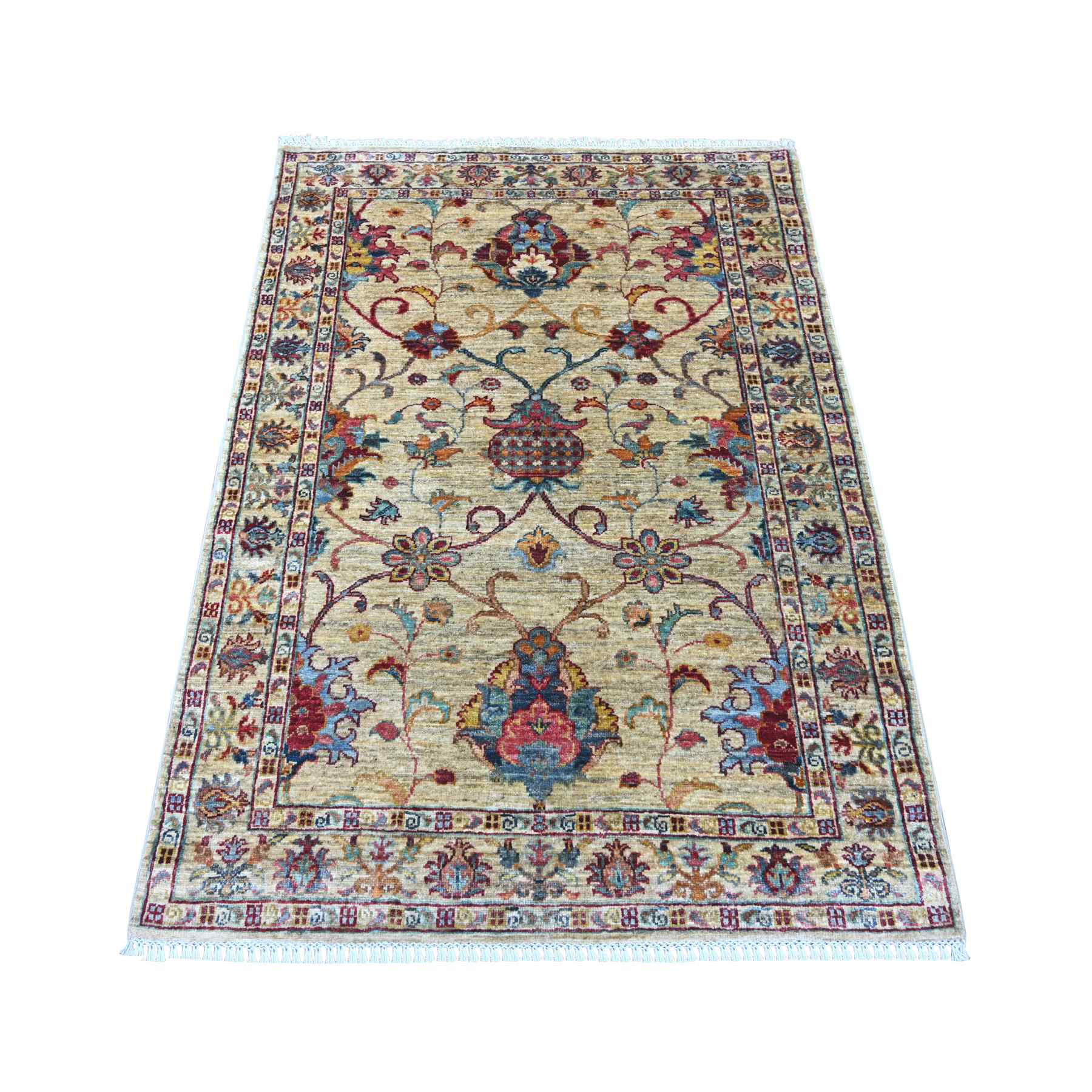 Tribal-Geometric-Hand-Knotted-Rug-112890