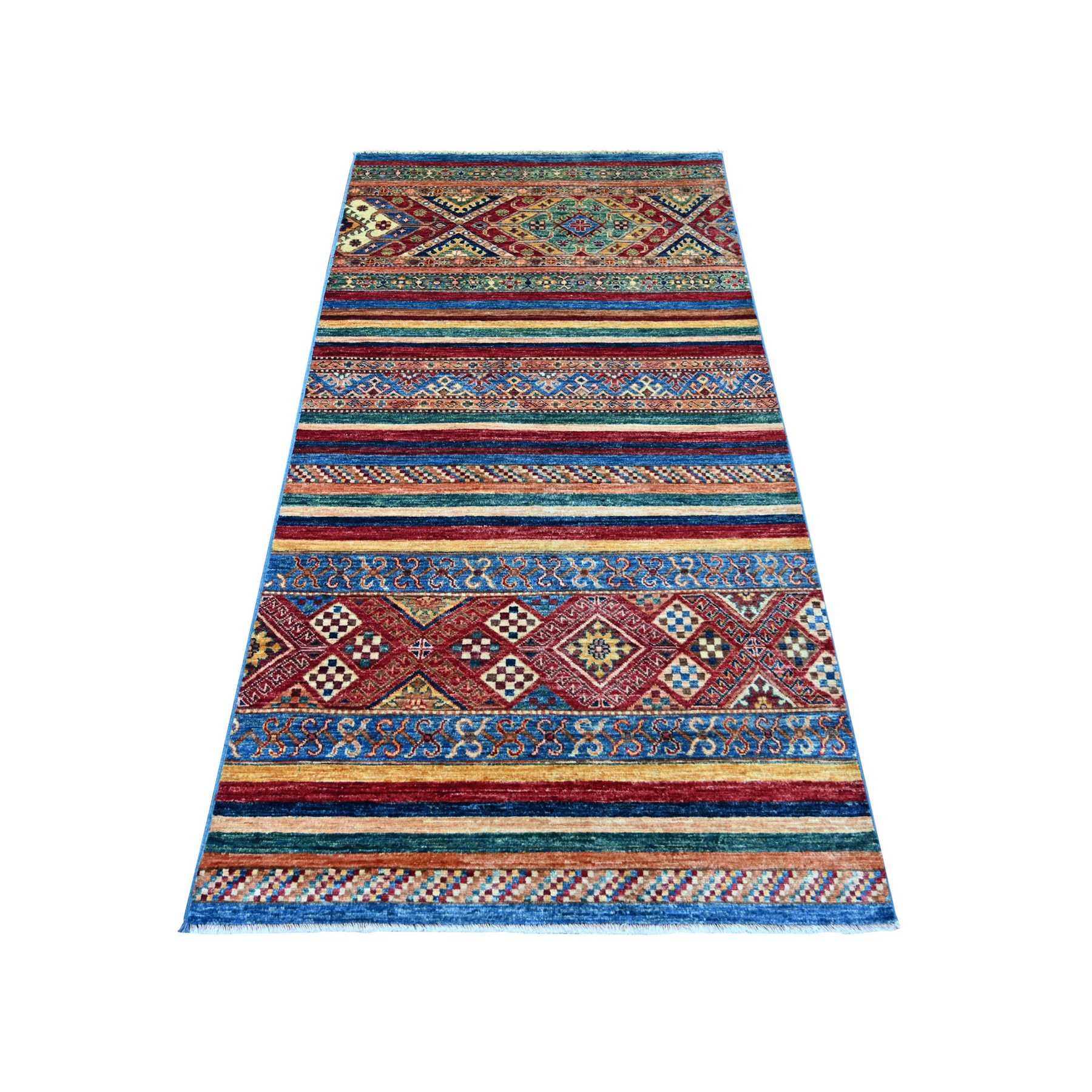 Tribal-Geometric-Hand-Knotted-Rug-112905