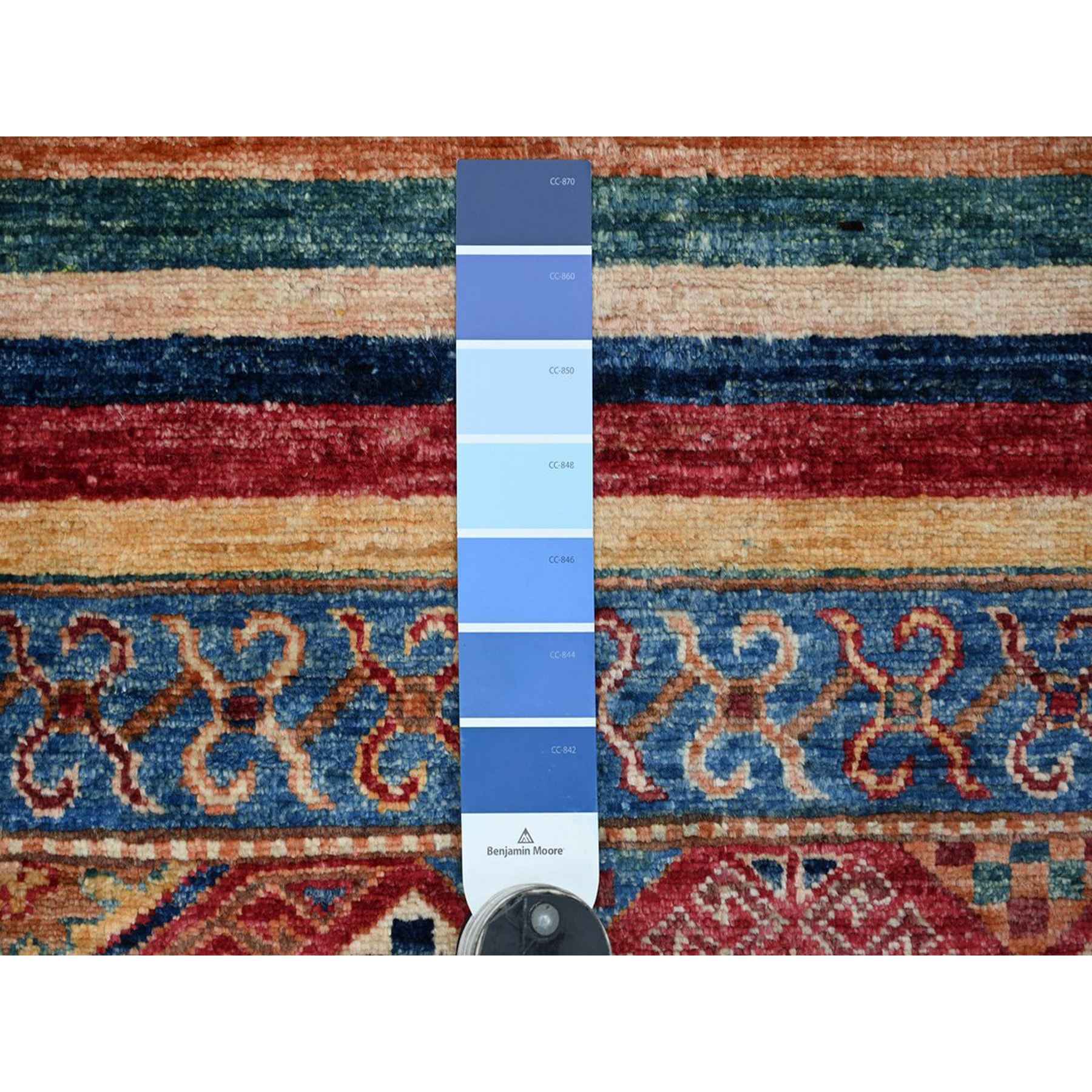 Tribal-Geometric-Hand-Knotted-Rug-112905