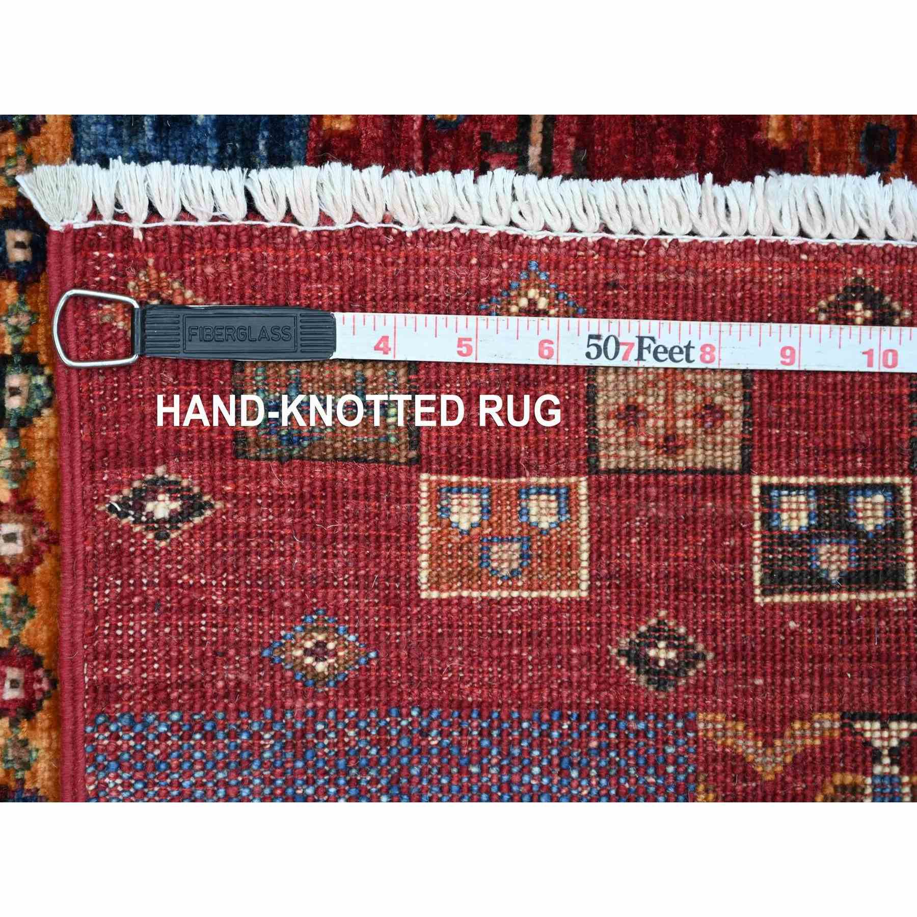 Tribal-Geometric-Hand-Knotted-Rug-112910
