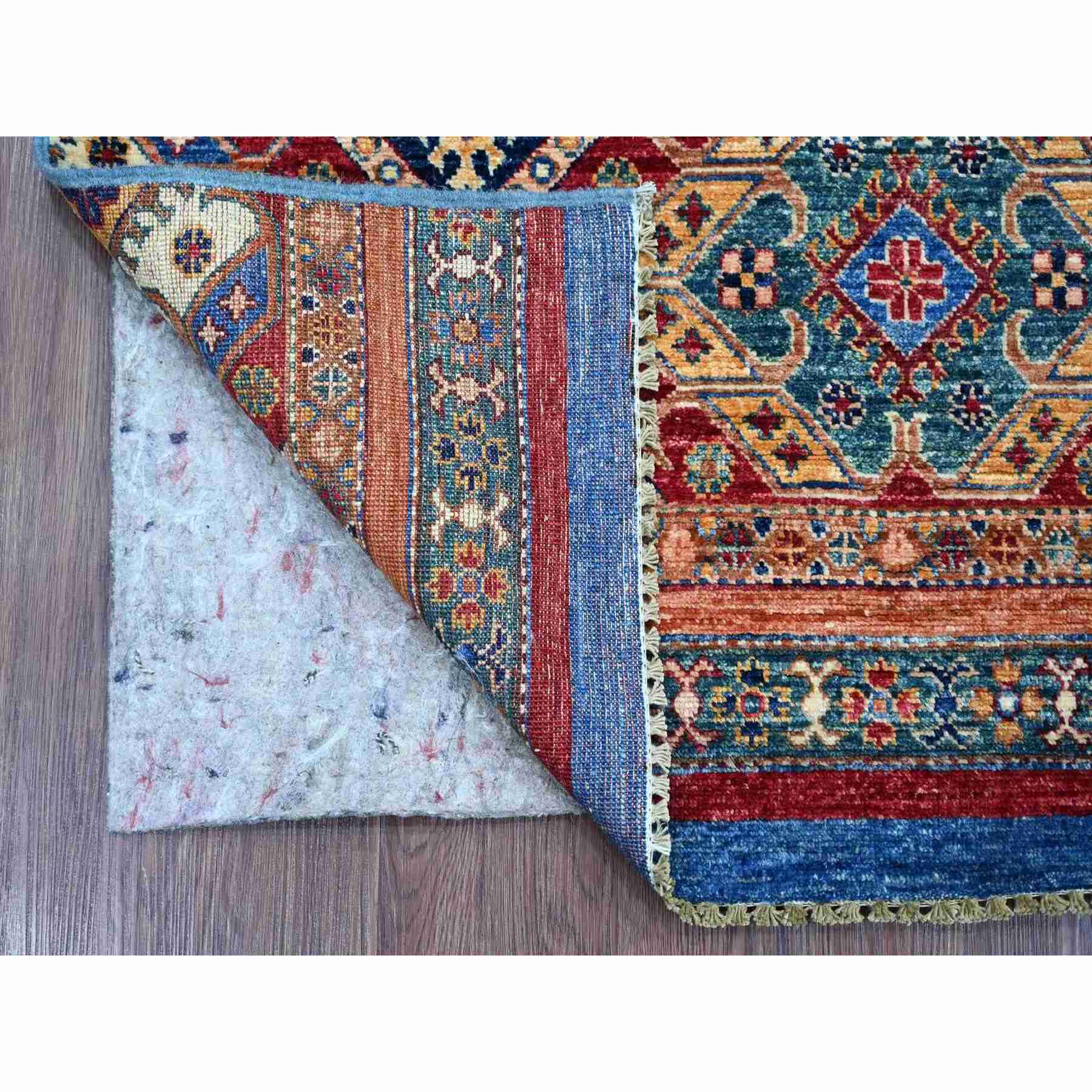 Tribal-Geometric-Hand-Knotted-Rug-112990