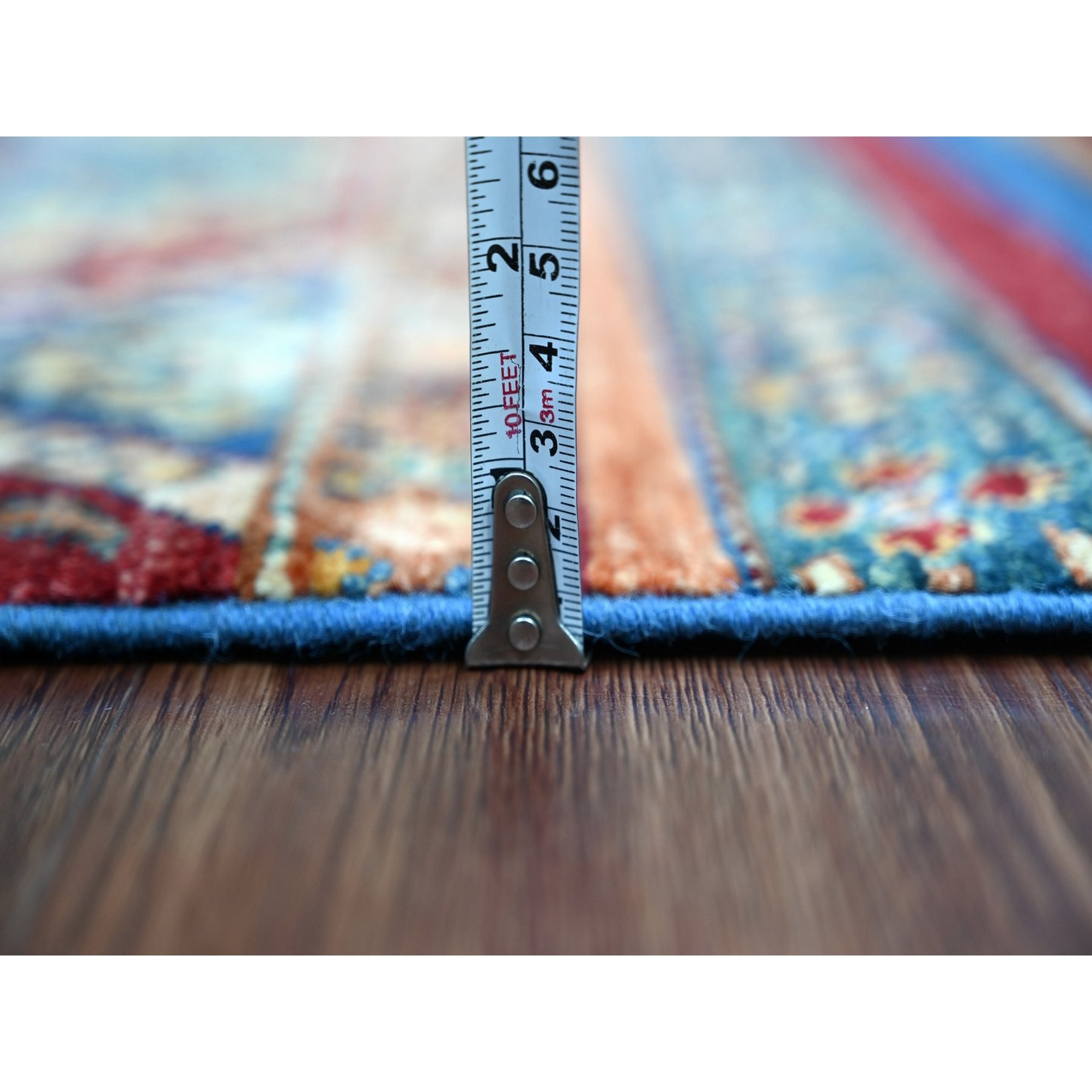 Tribal-Geometric-Hand-Knotted-Rug-112990