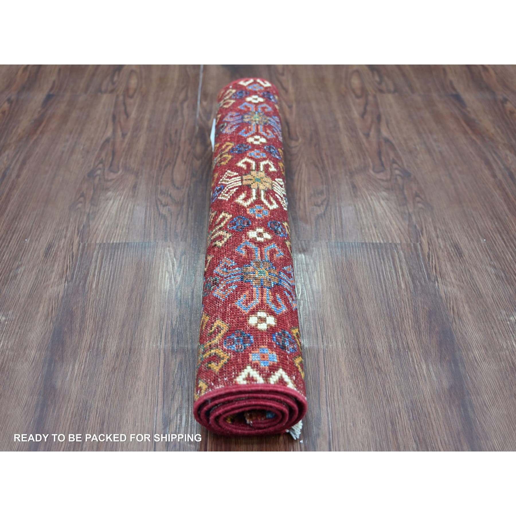 Tribal-Geometric-Hand-Knotted-Rug-112995