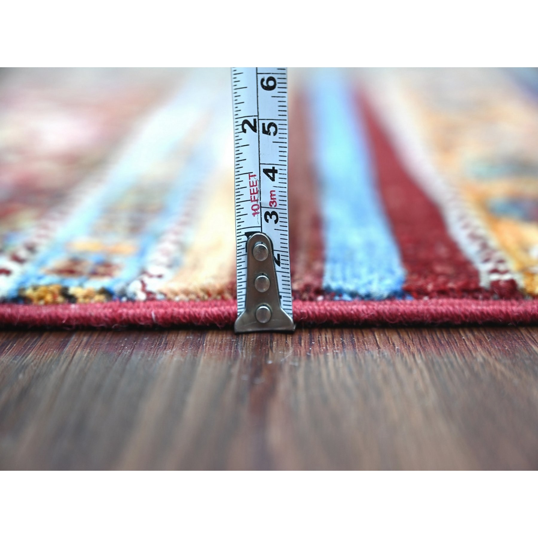 Tribal-Geometric-Hand-Knotted-Rug-112995
