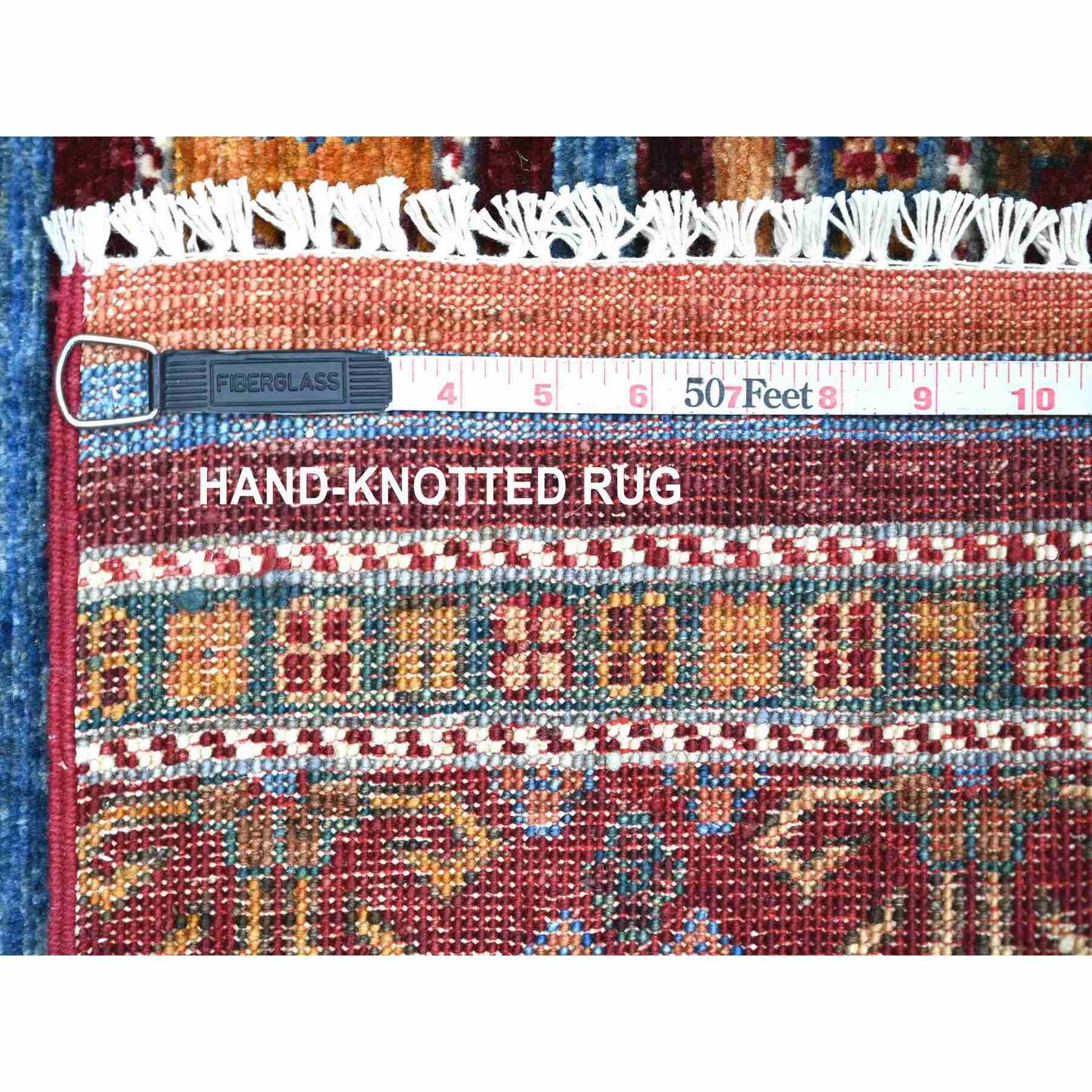 Tribal-Geometric-Hand-Knotted-Rug-112995