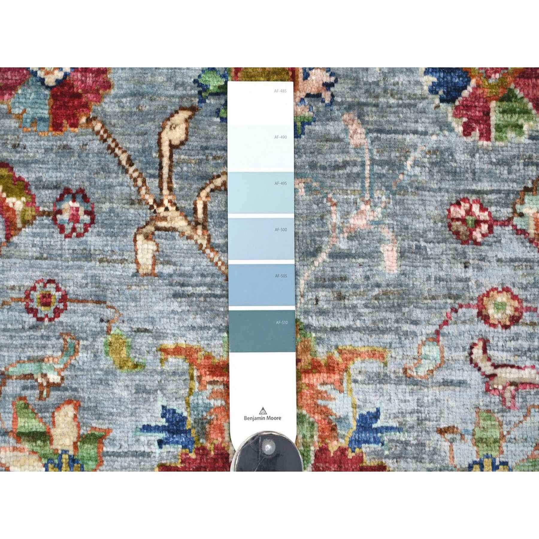 Tribal-Geometric-Hand-Knotted-Rug-113000