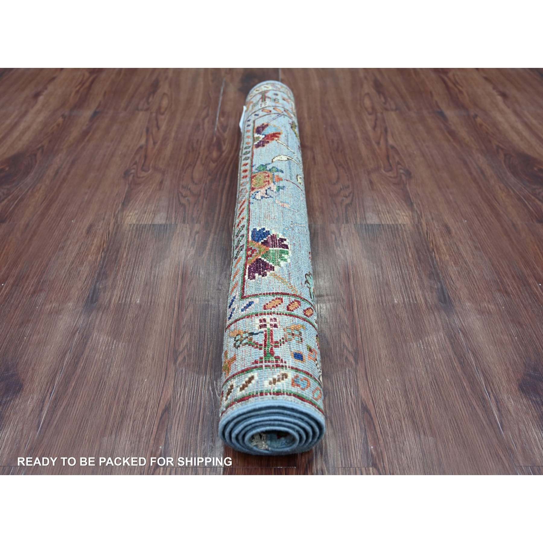 Tribal-Geometric-Hand-Knotted-Rug-113000