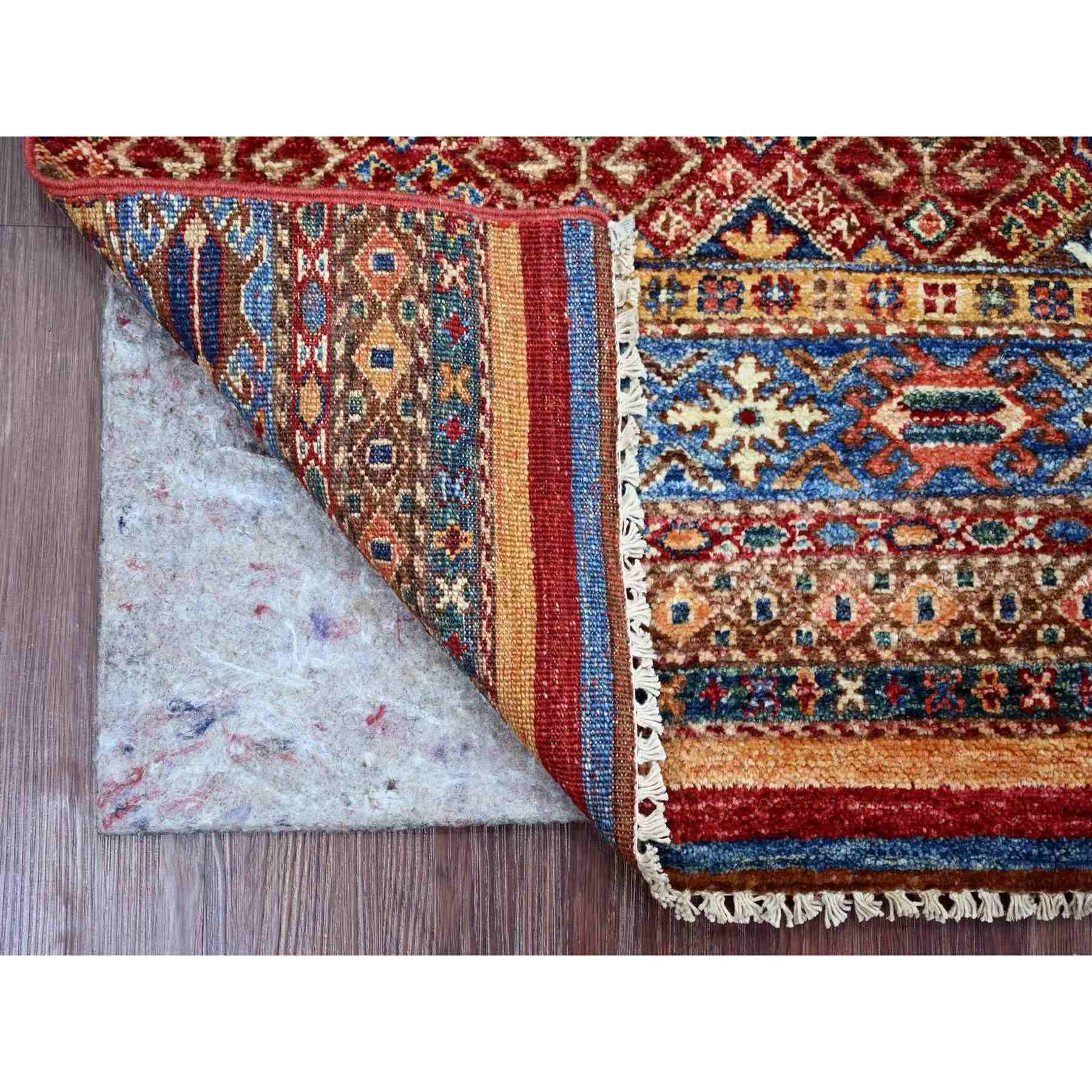 Tribal-Geometric-Hand-Knotted-Rug-113005