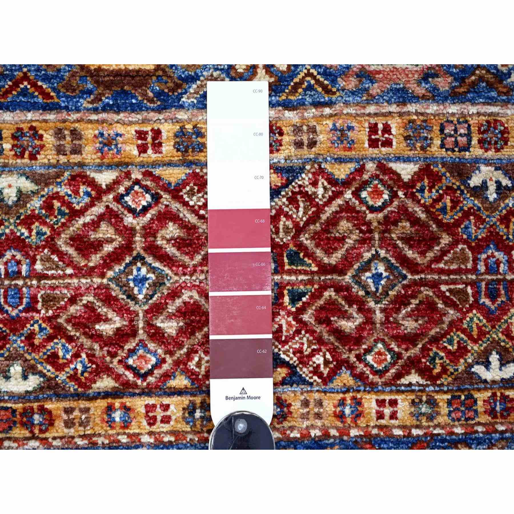 Tribal-Geometric-Hand-Knotted-Rug-113005