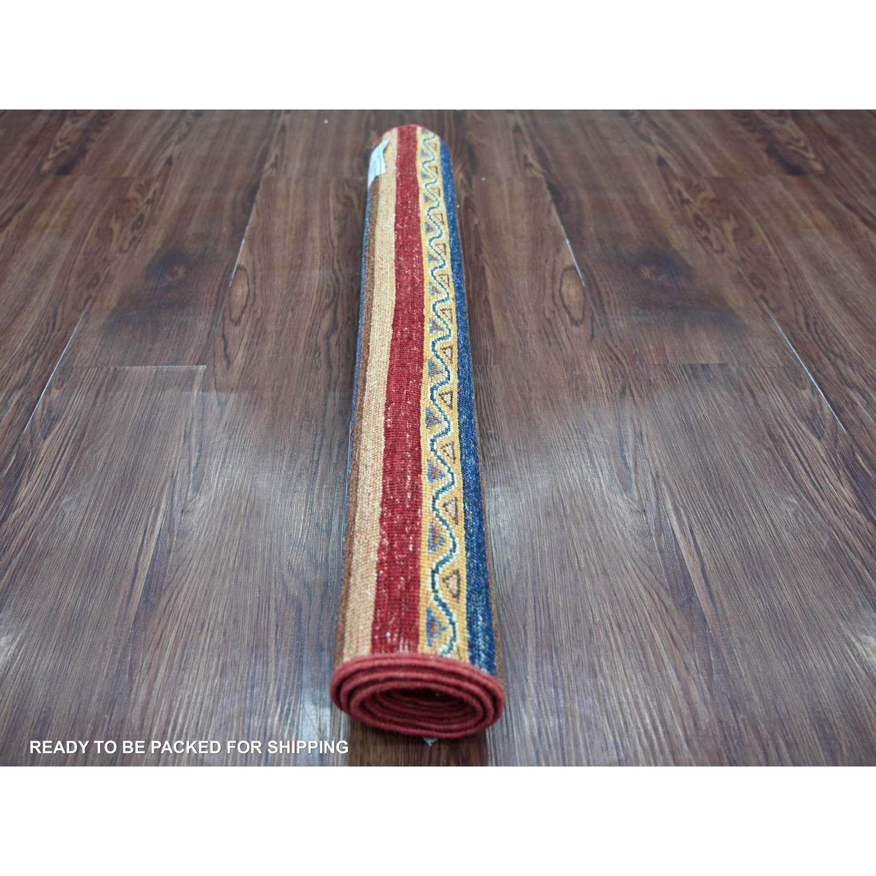Tribal-Geometric-Hand-Knotted-Rug-113005