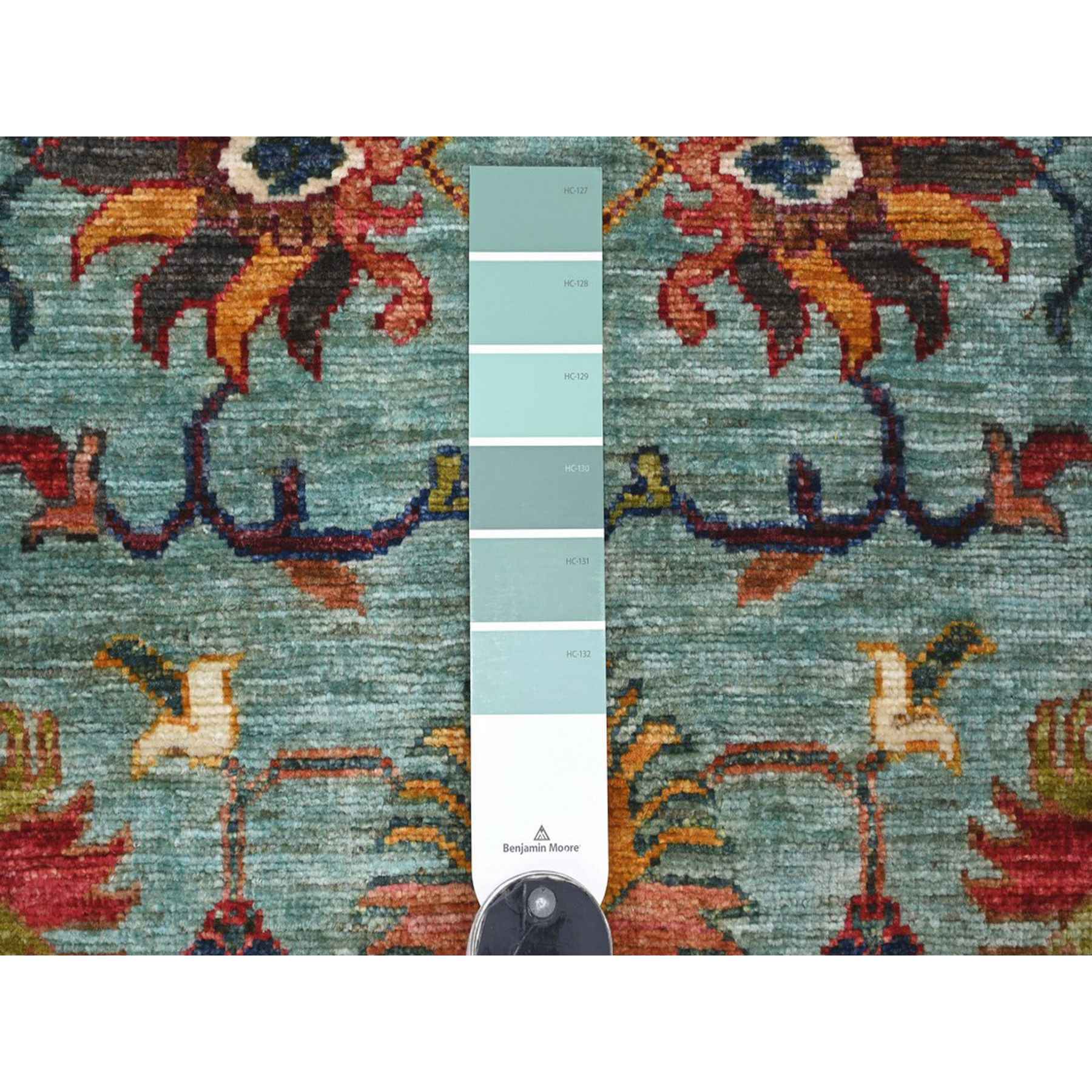 Tribal-Geometric-Hand-Knotted-Rug-113015