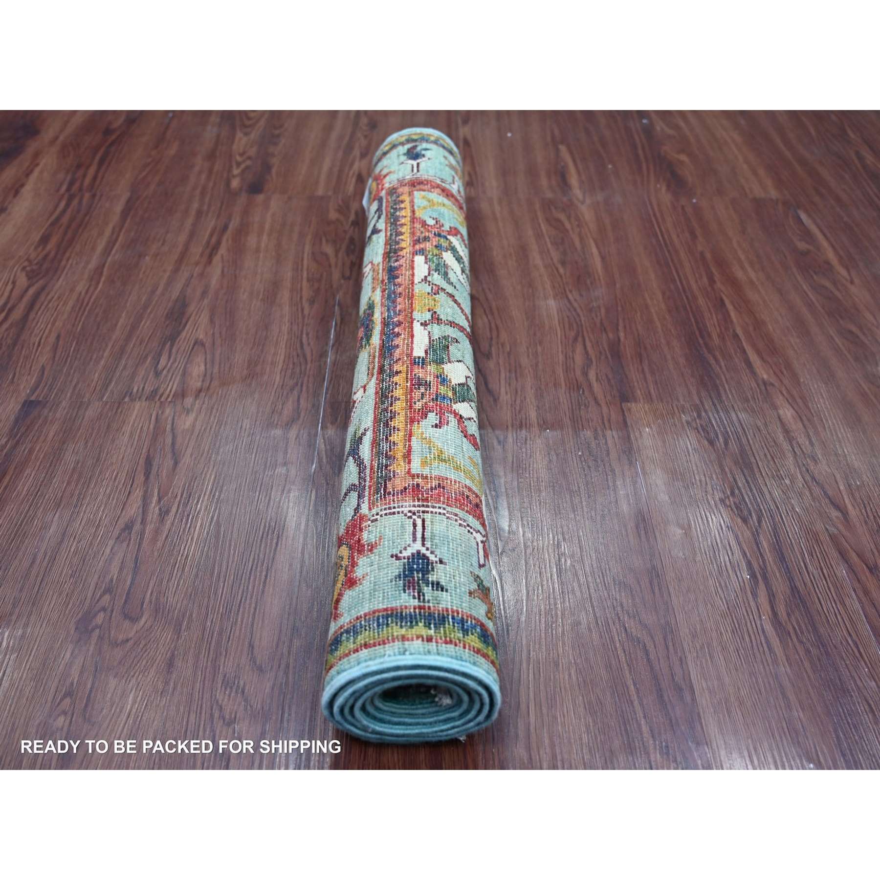 Tribal-Geometric-Hand-Knotted-Rug-113015