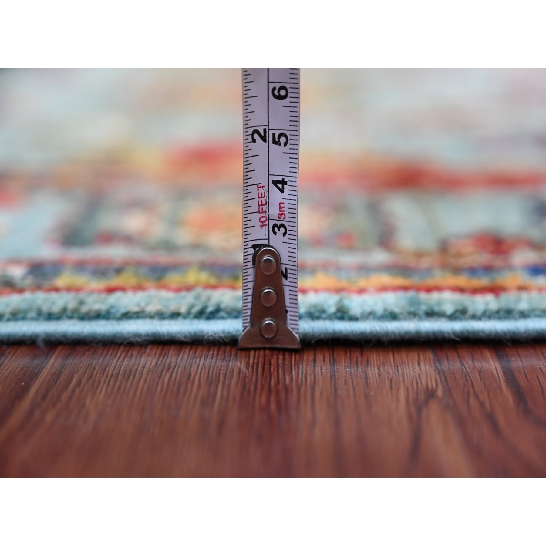 Tribal-Geometric-Hand-Knotted-Rug-113015