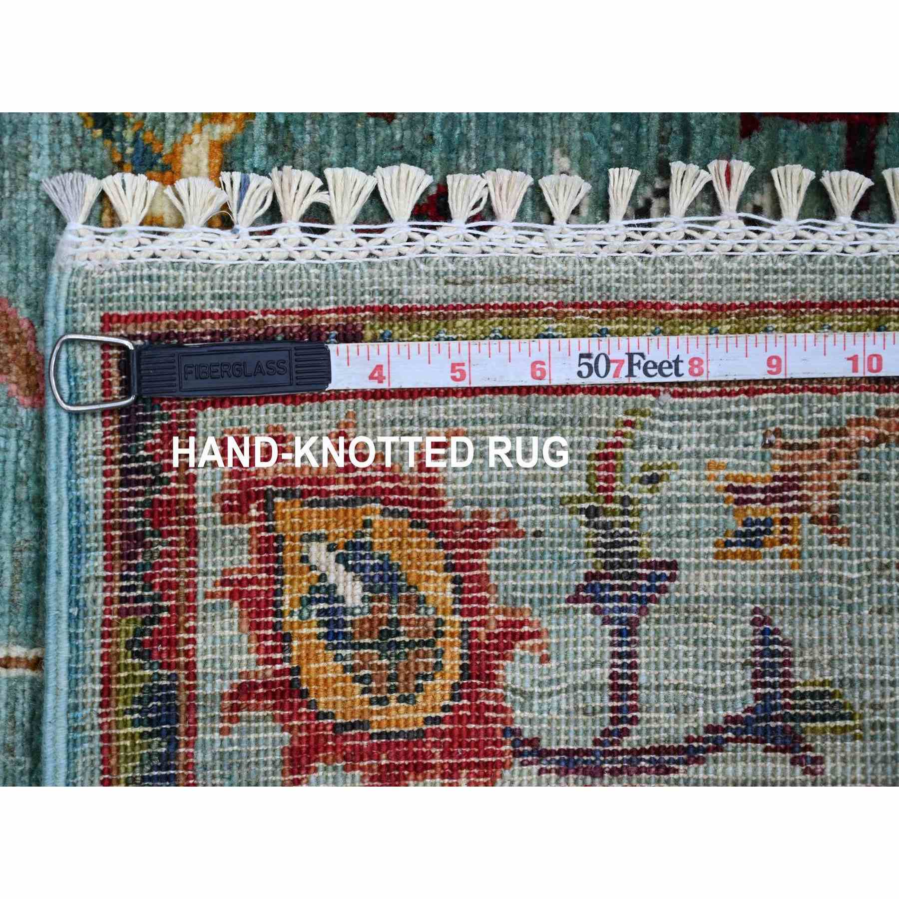 Tribal-Geometric-Hand-Knotted-Rug-113015