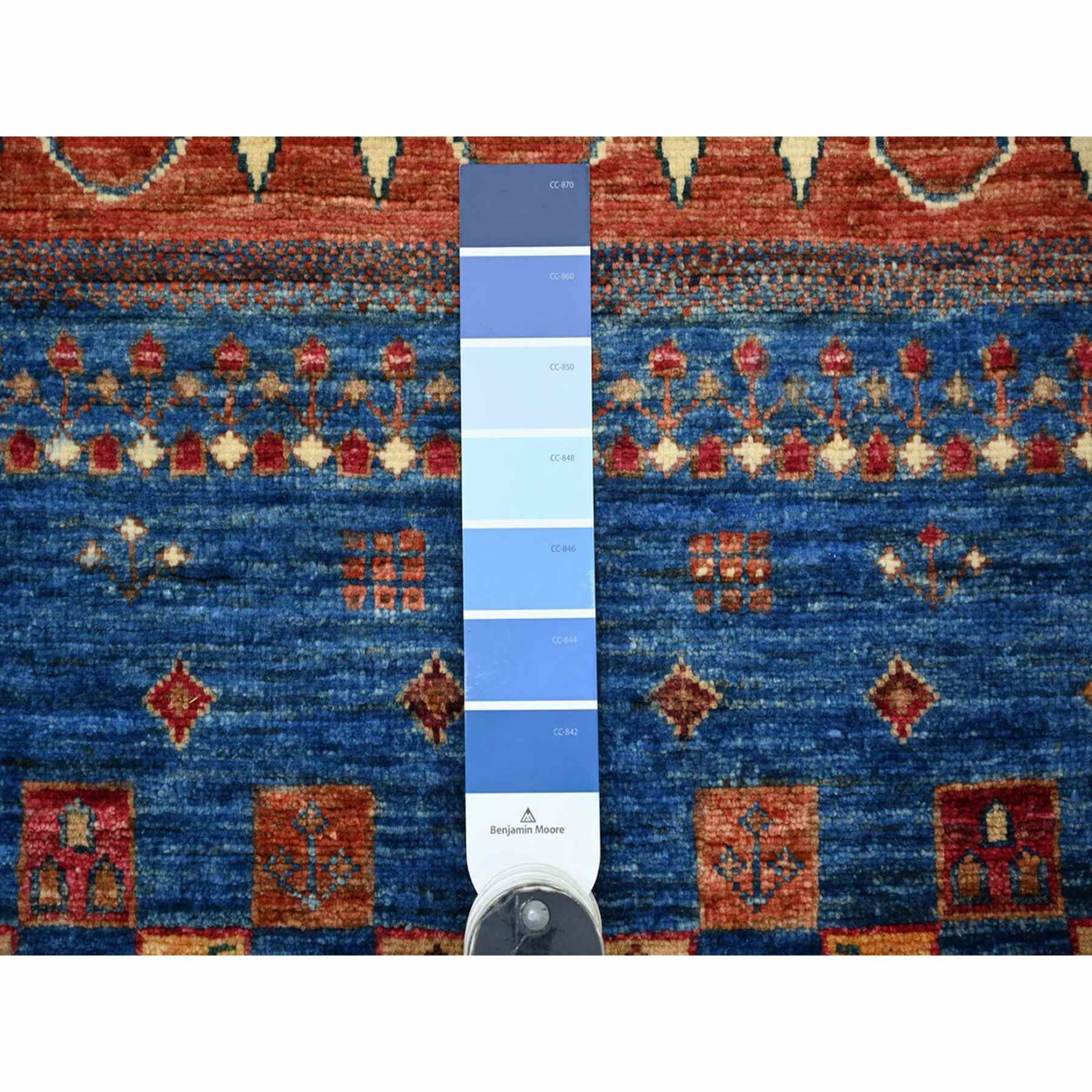 Tribal-Geometric-Hand-Knotted-Rug-113020