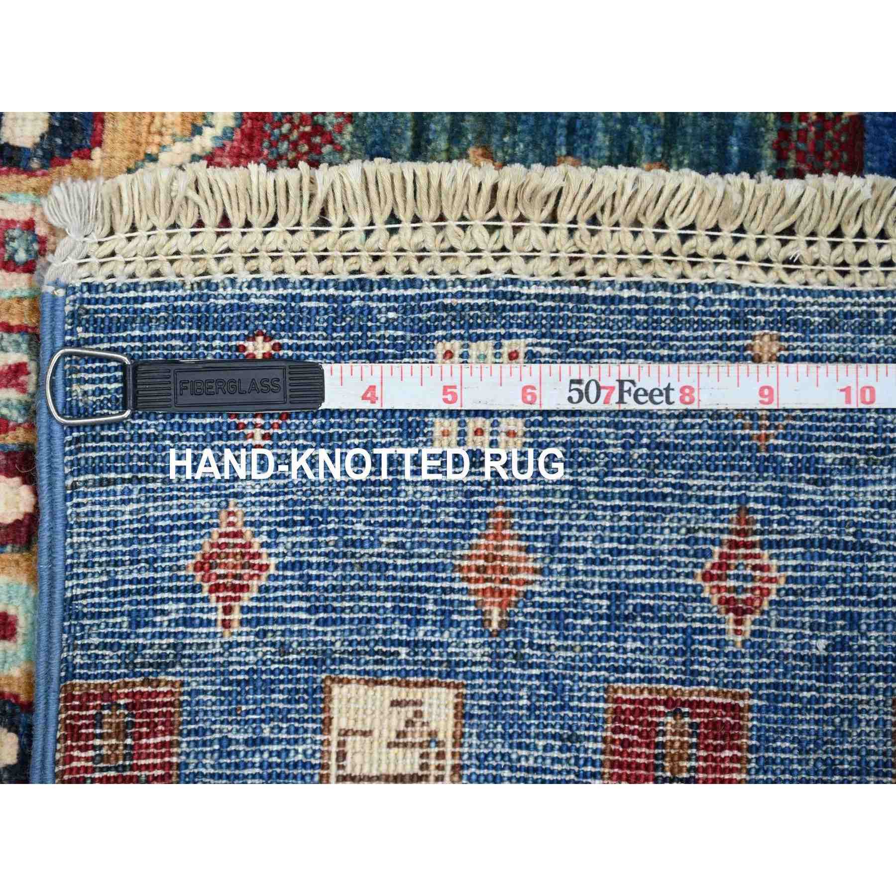 Tribal-Geometric-Hand-Knotted-Rug-113020