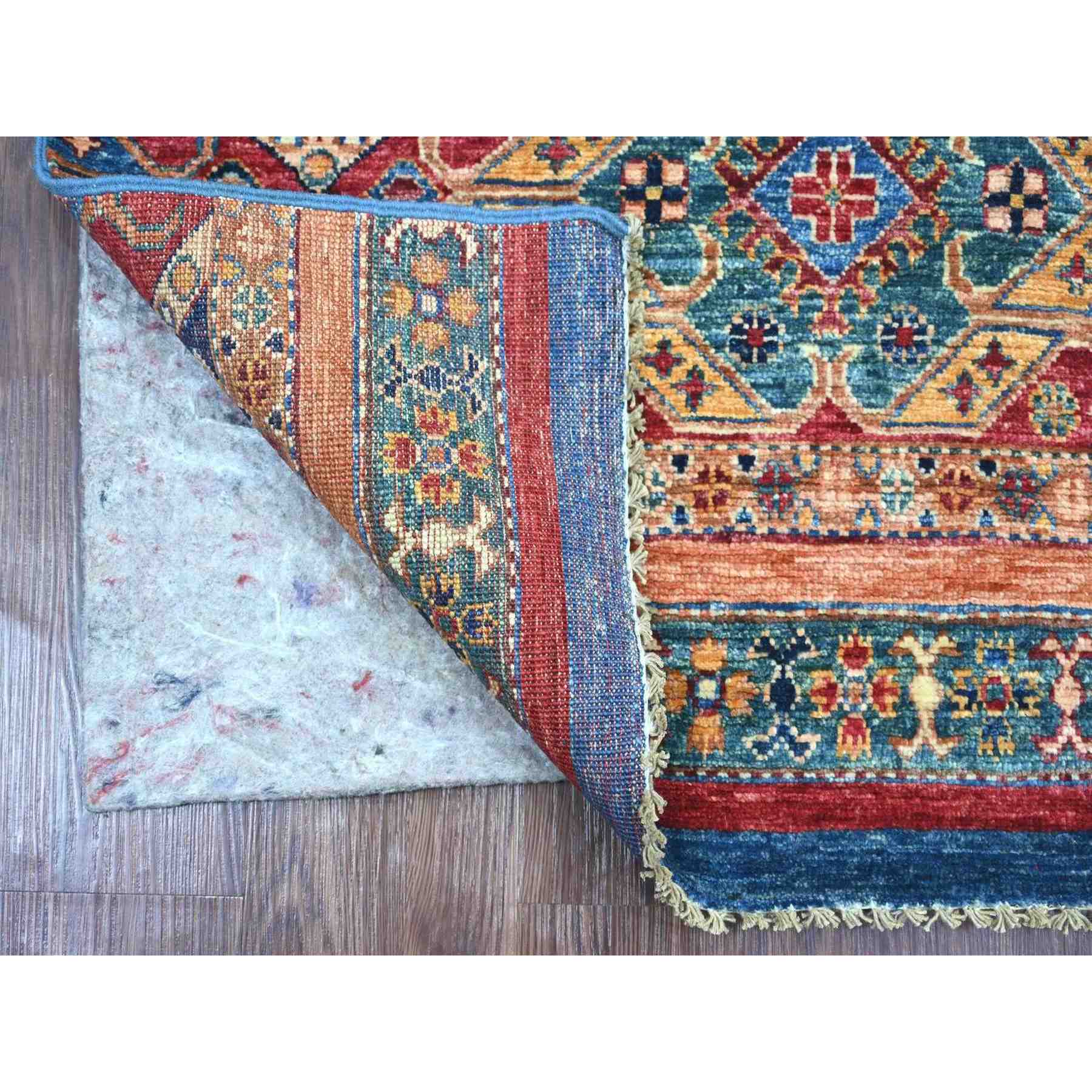 Tribal-Geometric-Hand-Knotted-Rug-113035