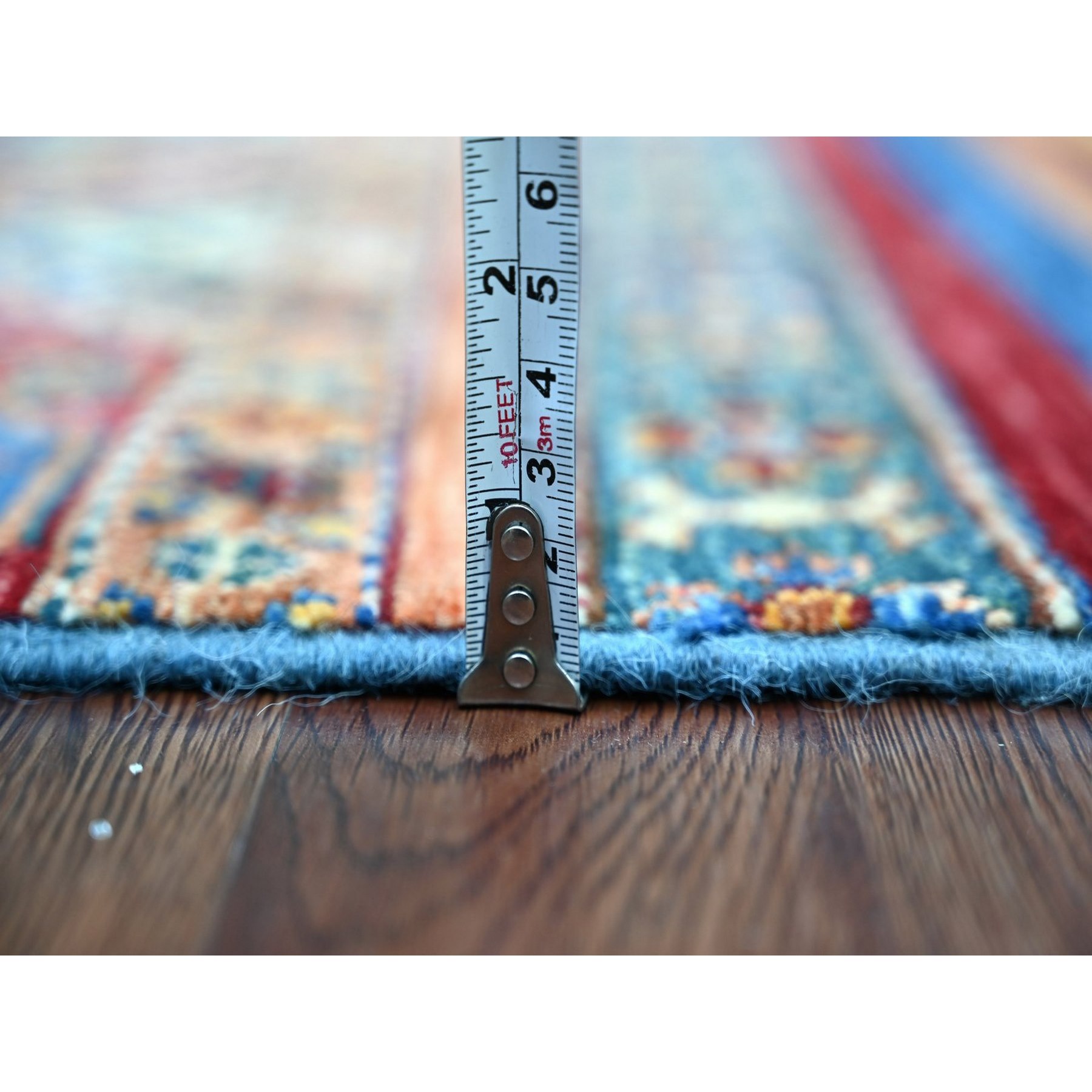 Tribal-Geometric-Hand-Knotted-Rug-113035