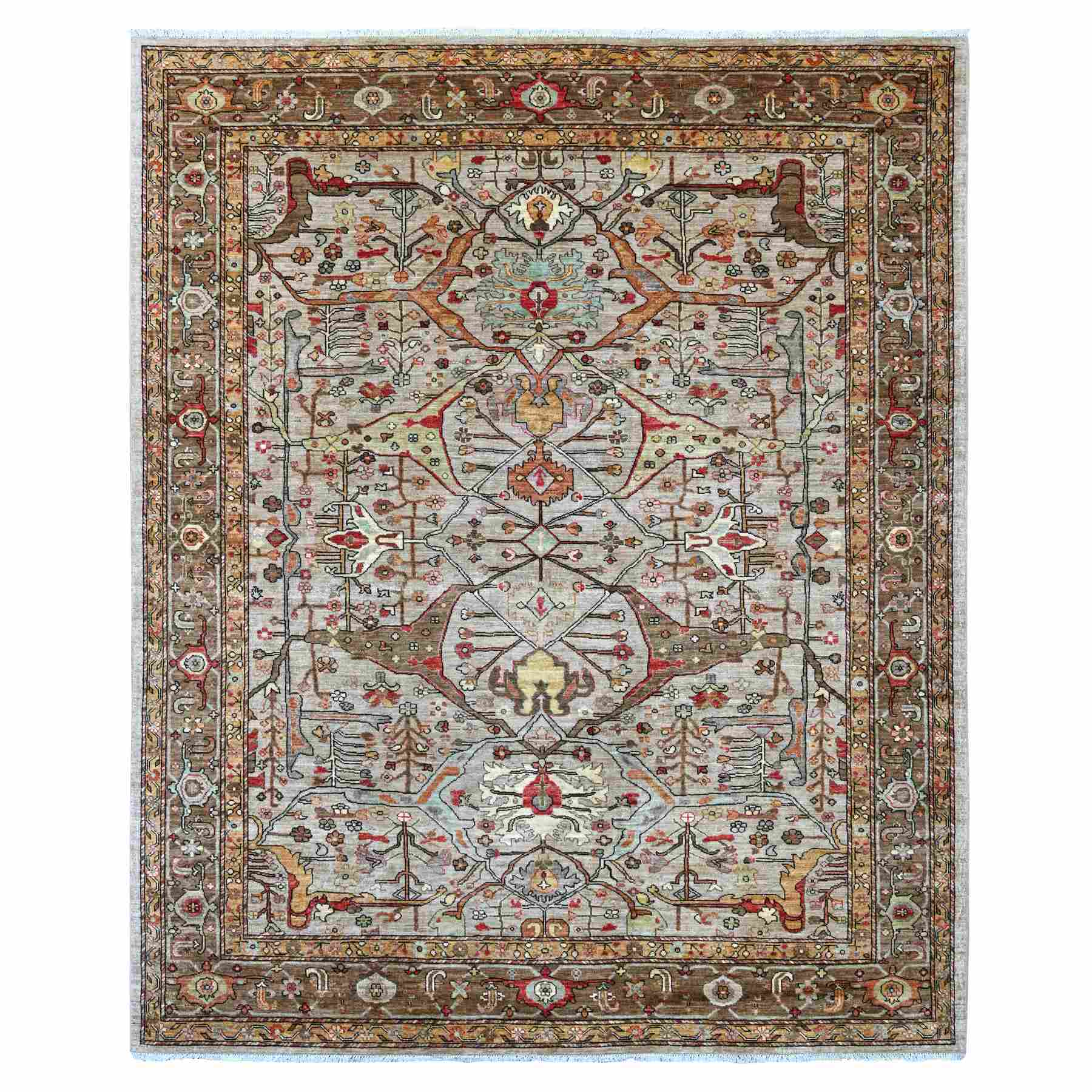 Tribal-Geometric-Hand-Knotted-Rug-113040