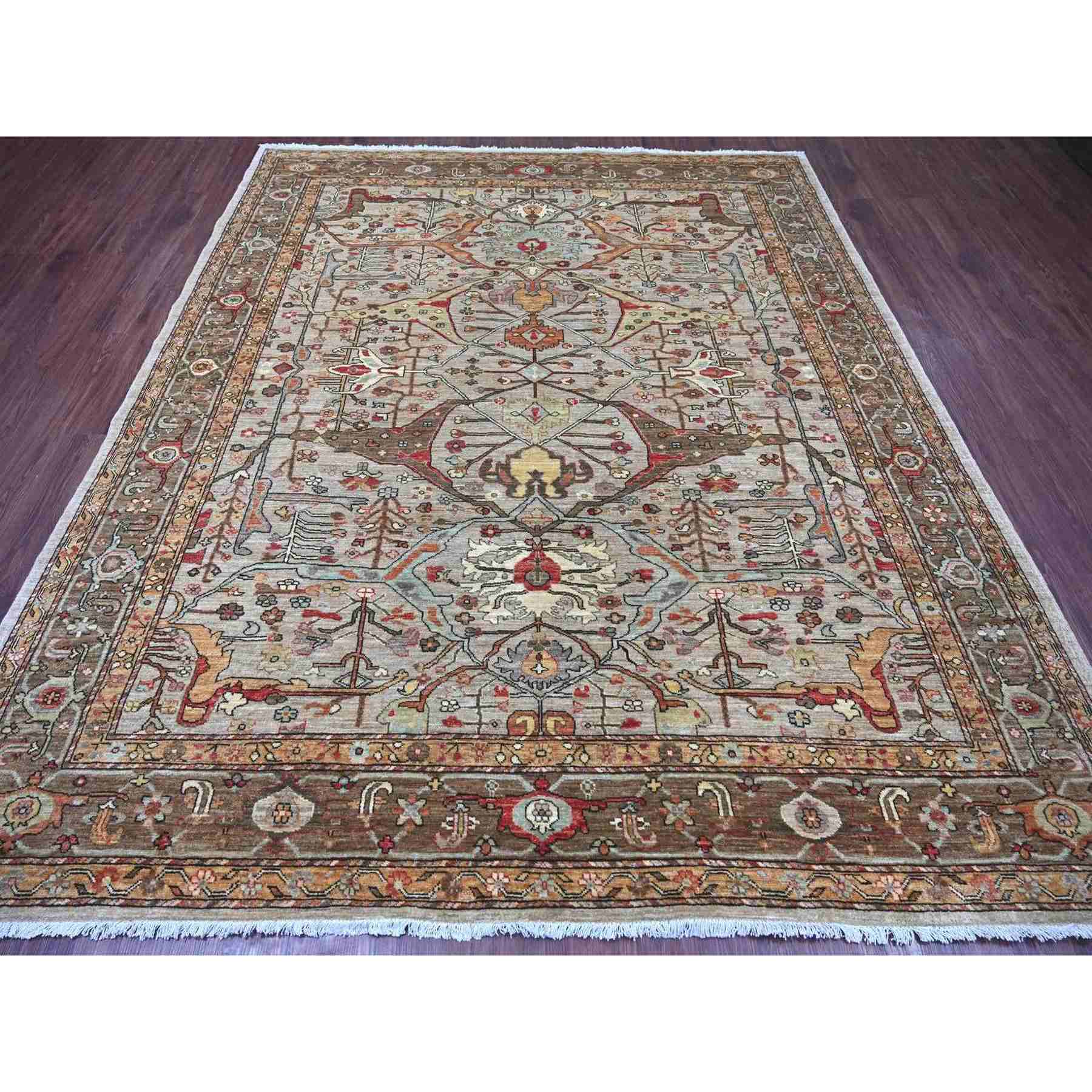 Tribal-Geometric-Hand-Knotted-Rug-113040