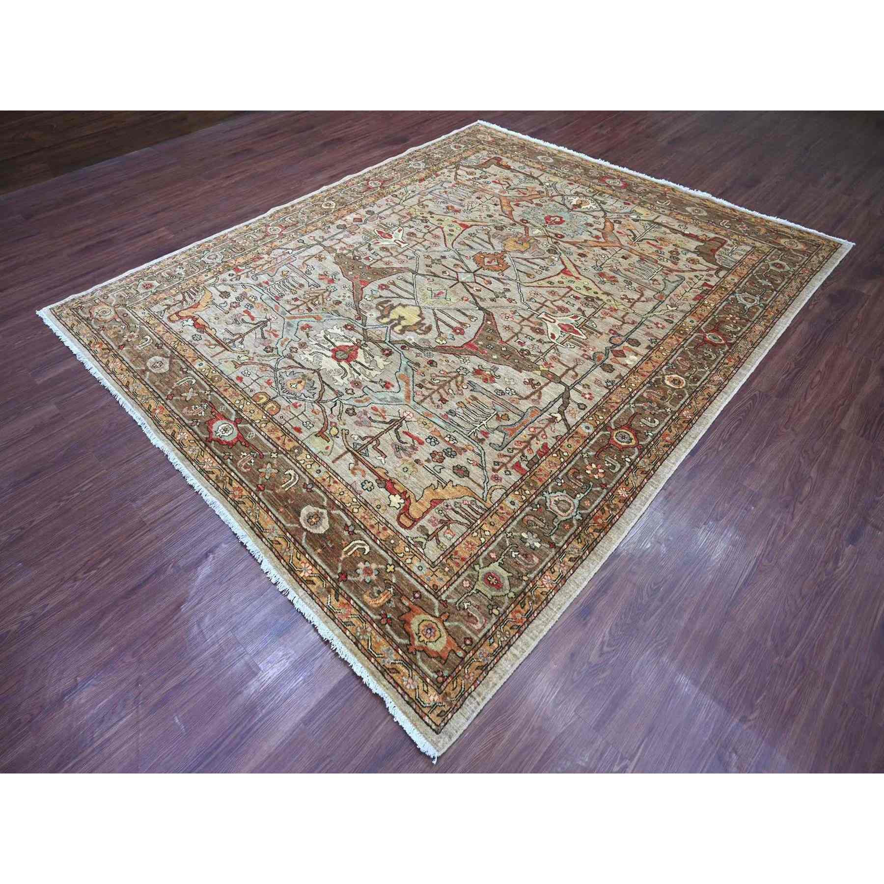 Tribal-Geometric-Hand-Knotted-Rug-113040