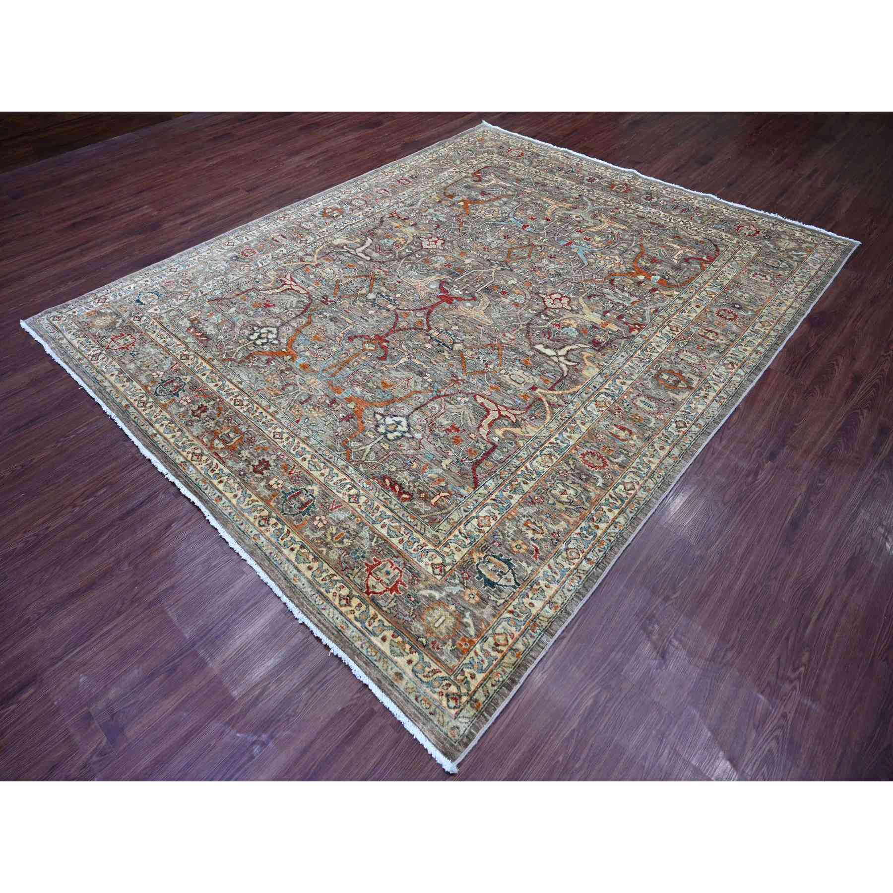 Tribal-Geometric-Hand-Knotted-Rug-113050