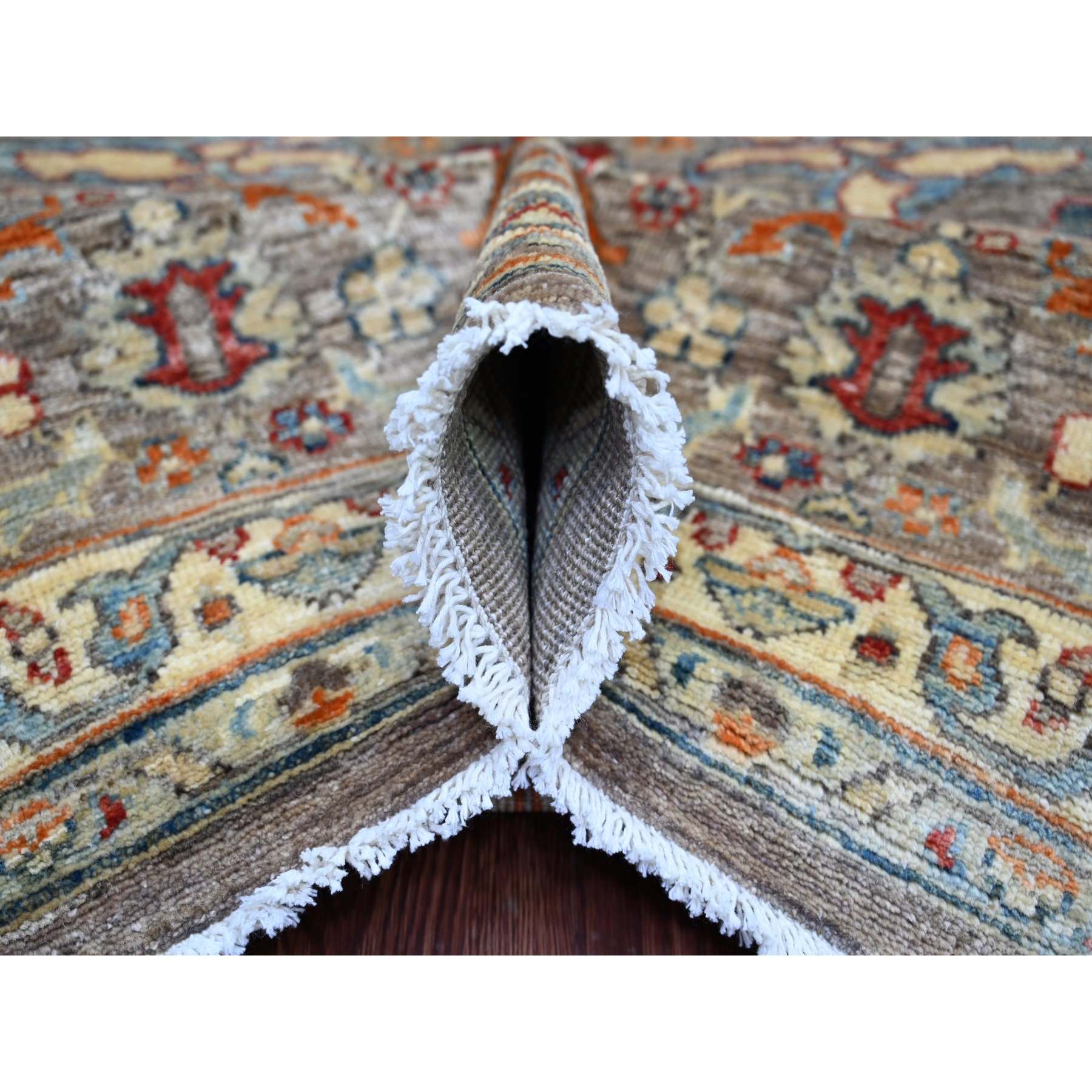 Tribal-Geometric-Hand-Knotted-Rug-113050