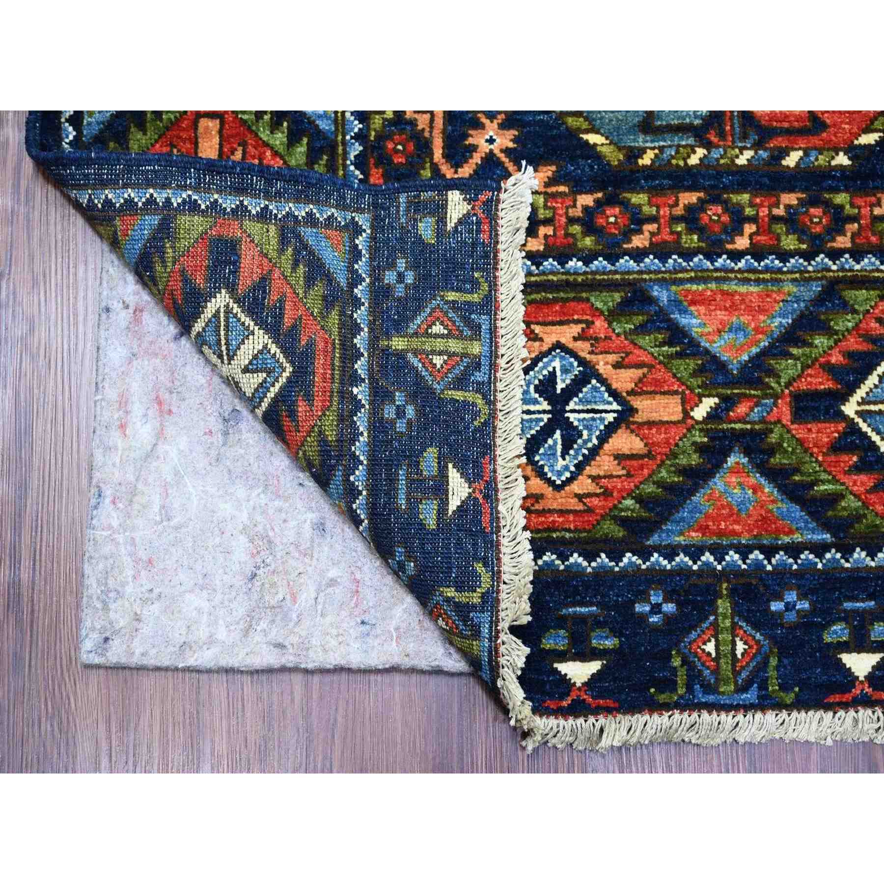 Tribal-Geometric-Hand-Knotted-Rug-113305