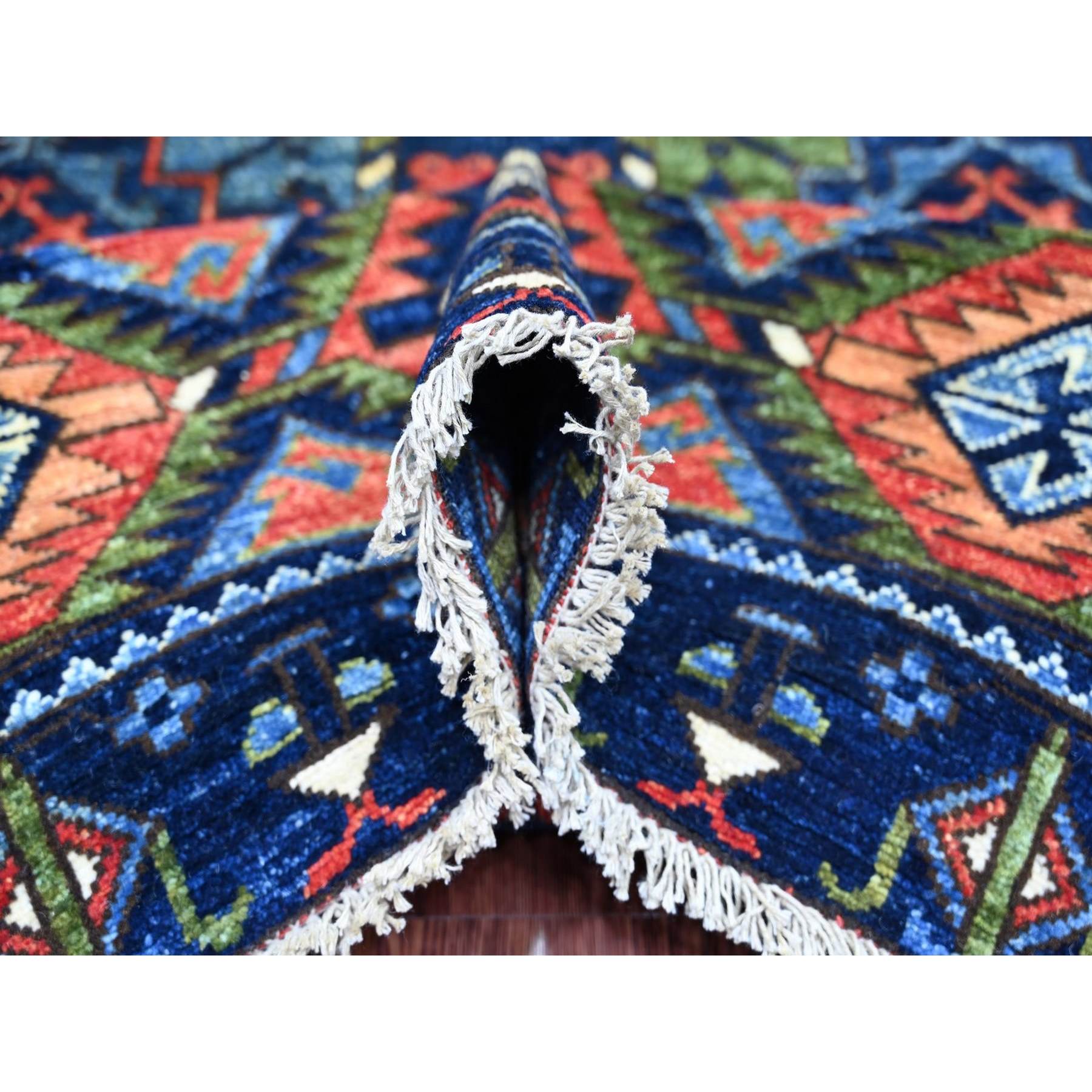 Tribal-Geometric-Hand-Knotted-Rug-113305