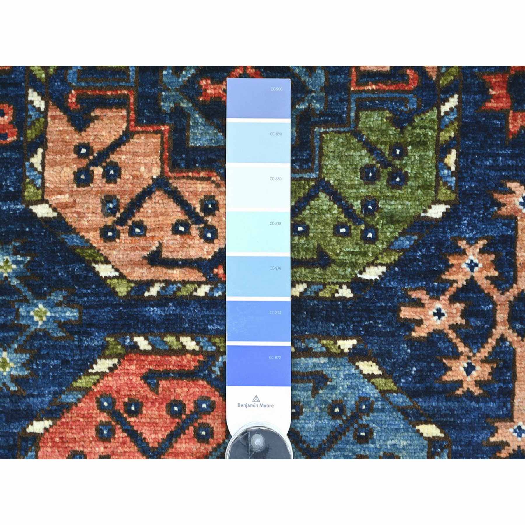 Tribal-Geometric-Hand-Knotted-Rug-113305