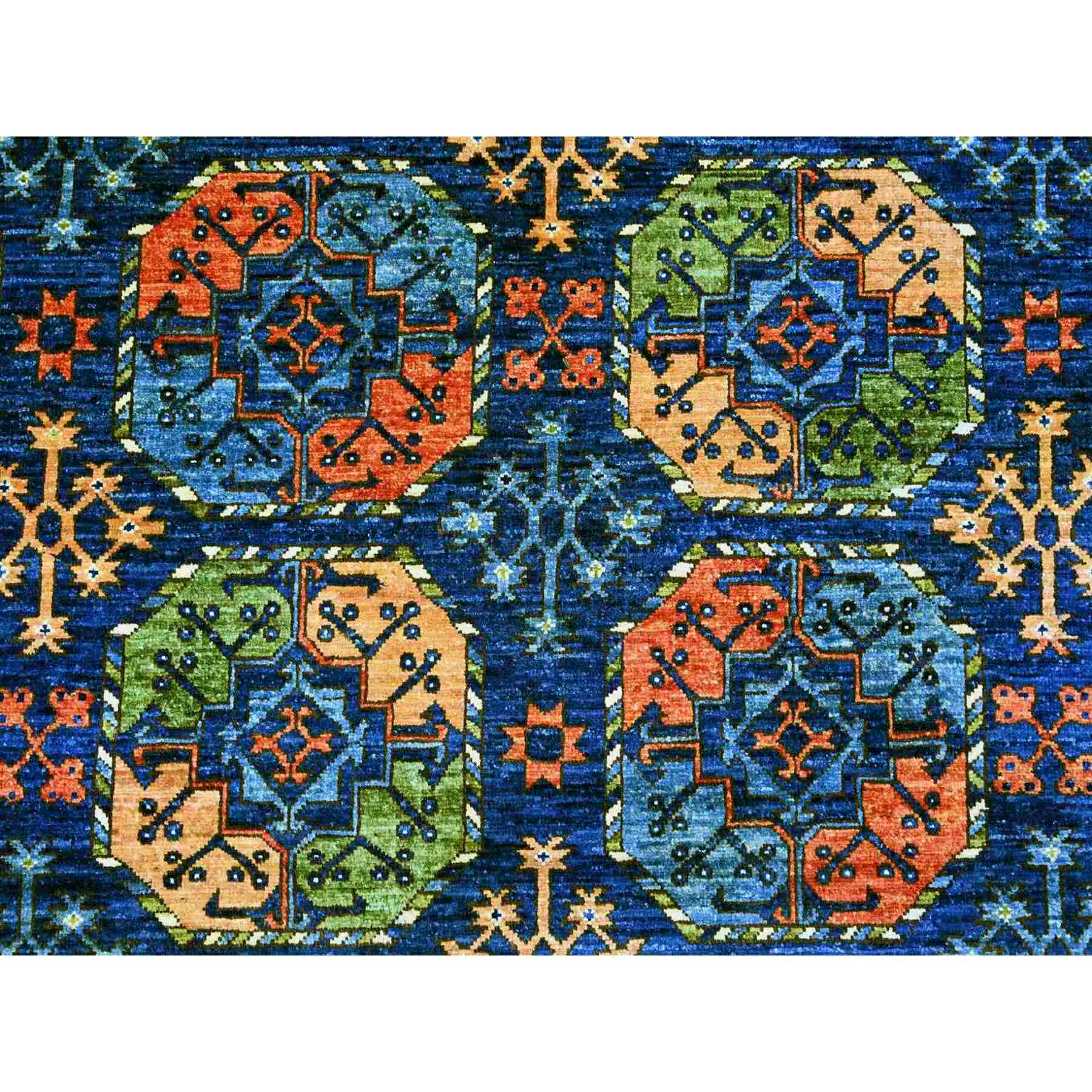 Tribal-Geometric-Hand-Knotted-Rug-113305