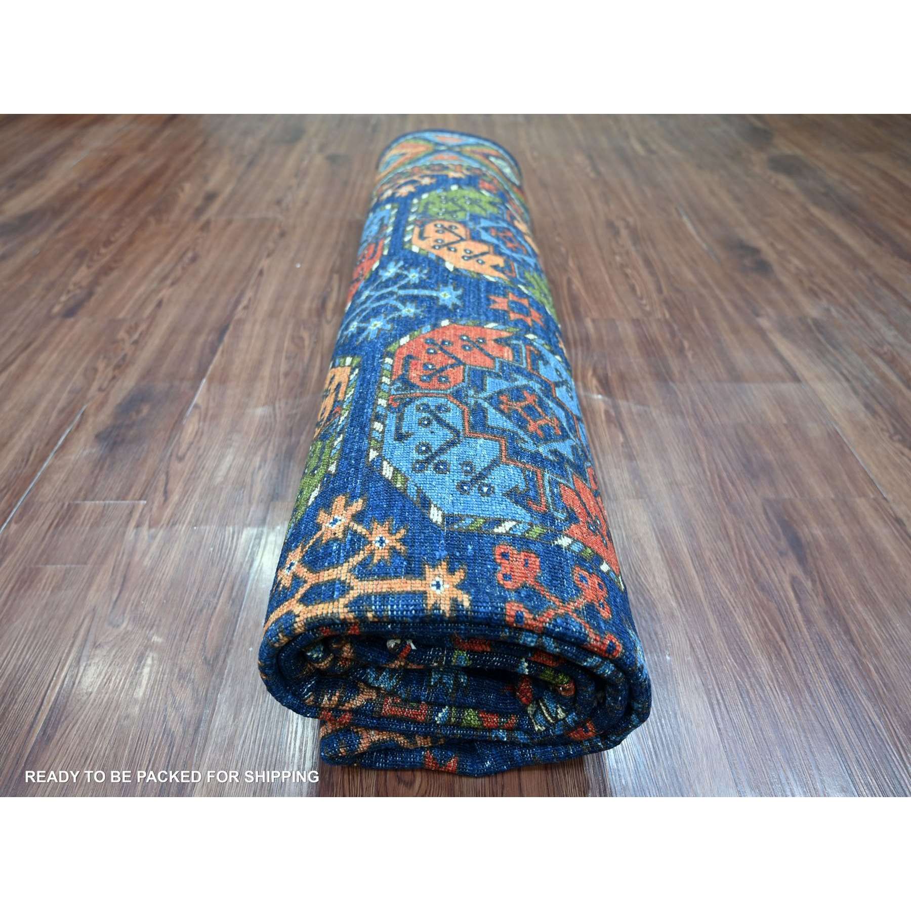 Tribal-Geometric-Hand-Knotted-Rug-113305