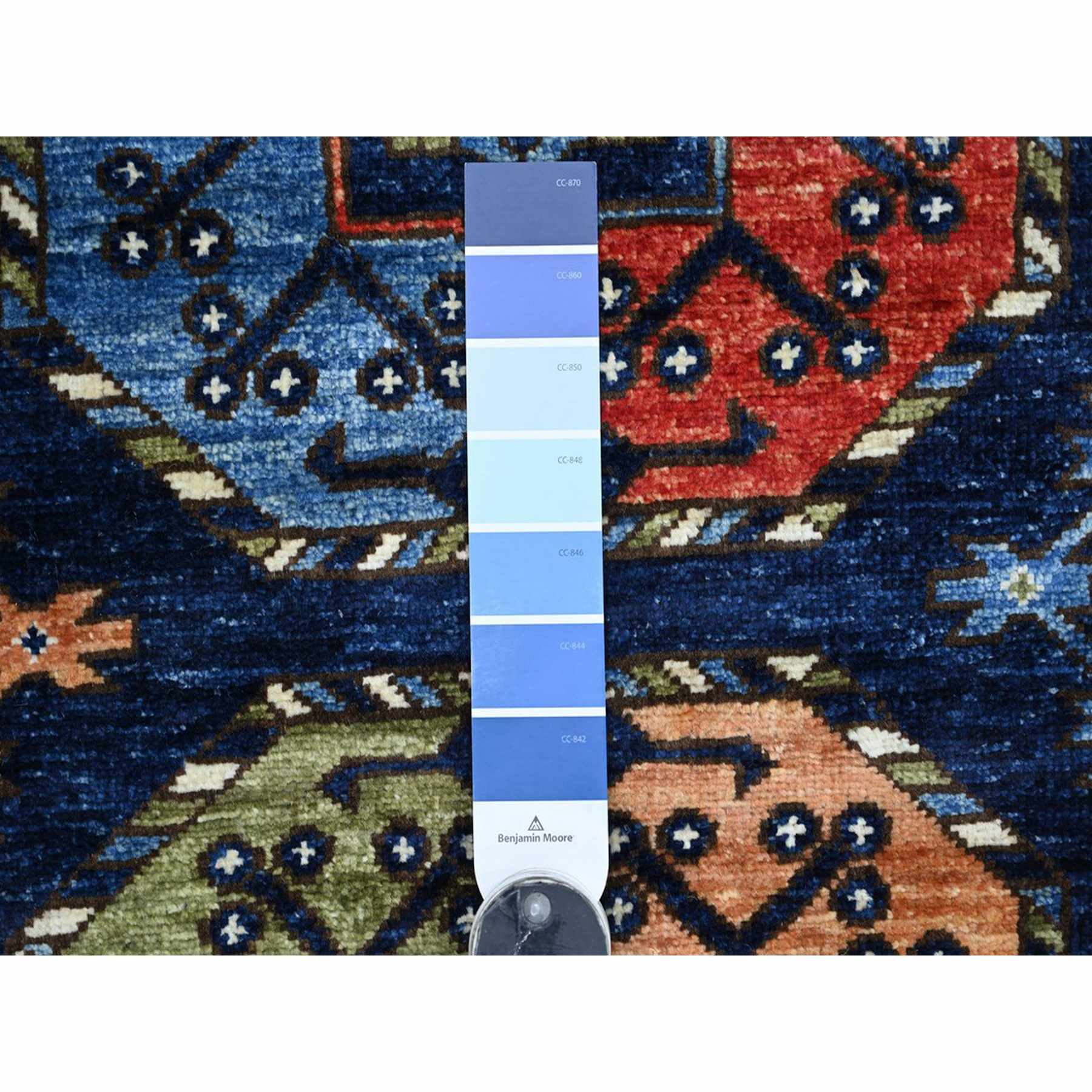 Tribal-Geometric-Hand-Knotted-Rug-113320