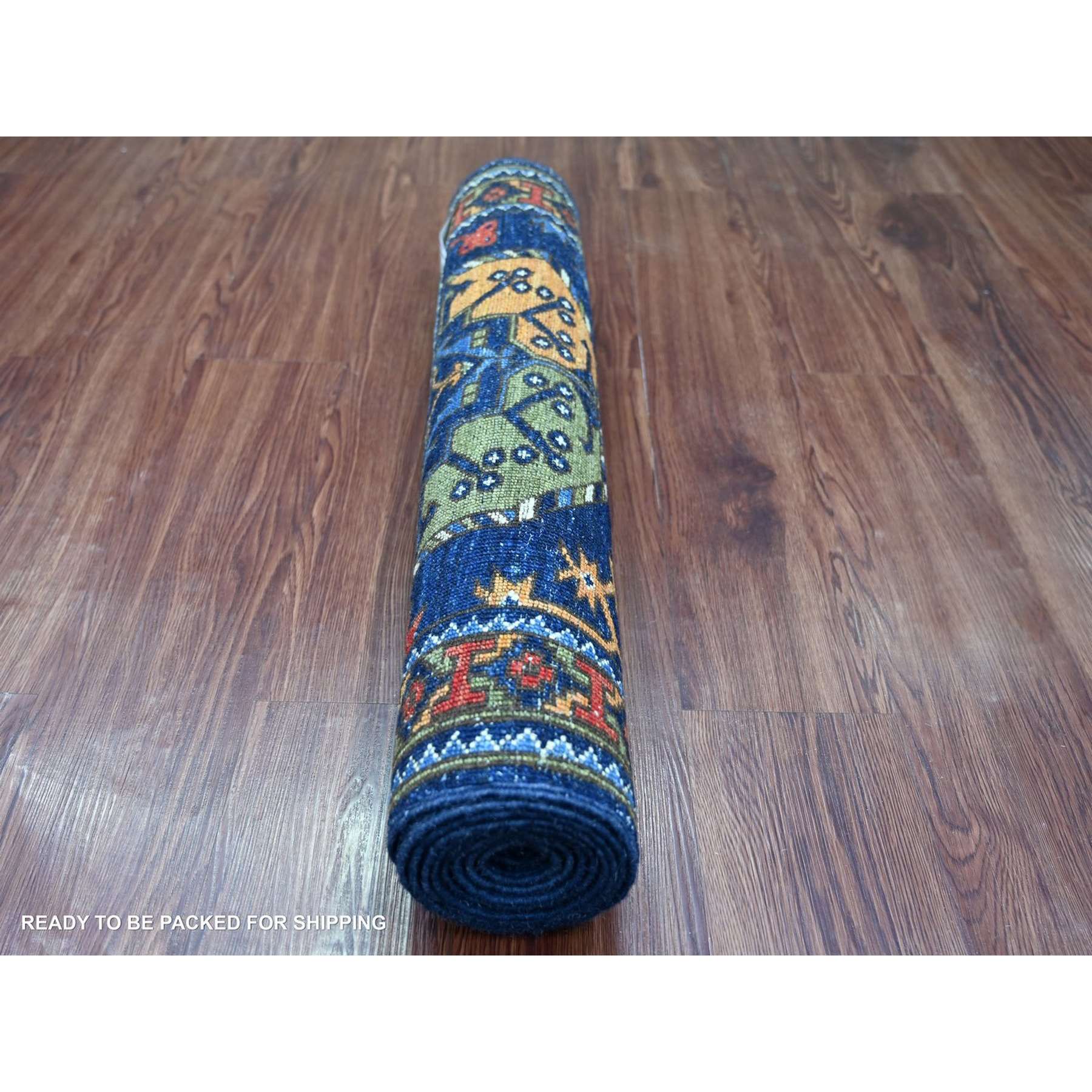 Tribal-Geometric-Hand-Knotted-Rug-113320
