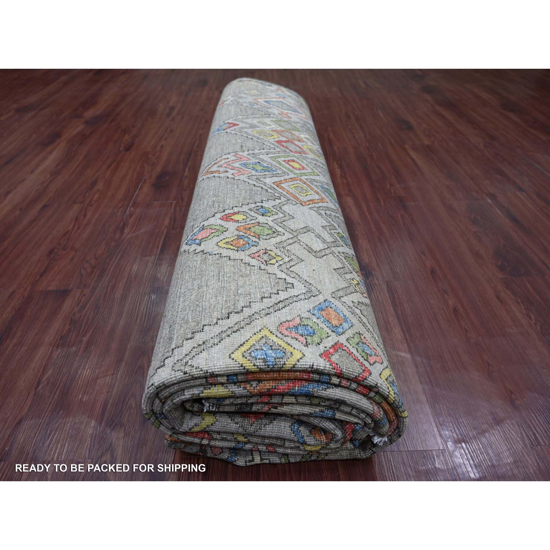 Tribal-Geometric-Hand-Knotted-Rug-113480