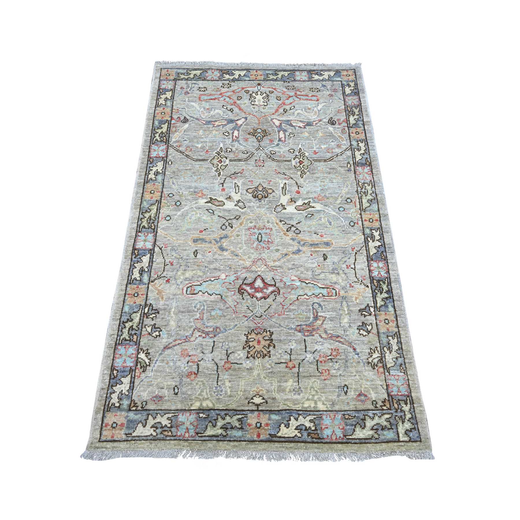 Tribal-Geometric-Hand-Knotted-Rug-113800