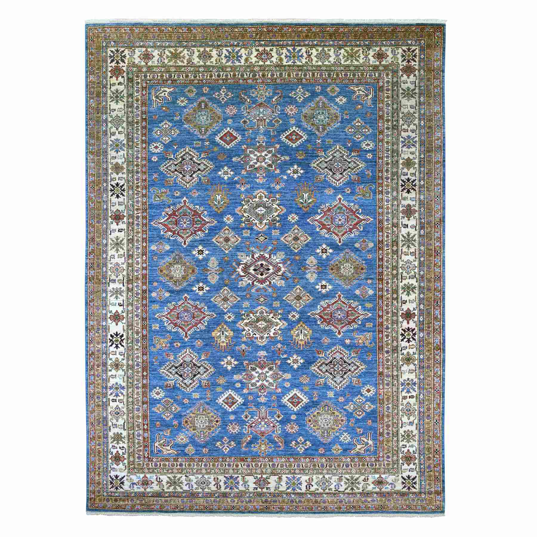Tribal-Geometric-Hand-Knotted-Rug-113850