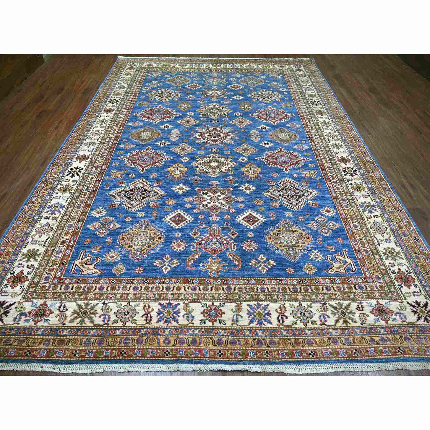 Tribal-Geometric-Hand-Knotted-Rug-113850